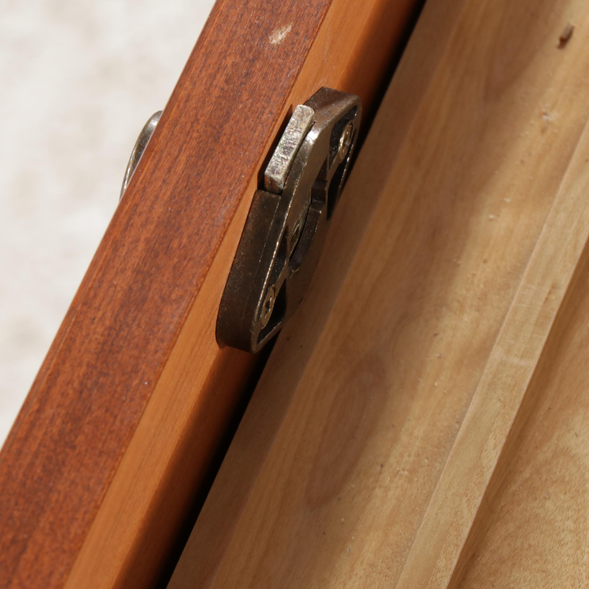 Ethan Allen Craftsman Style Cherry Desk and Cabinet, Late 20th Century