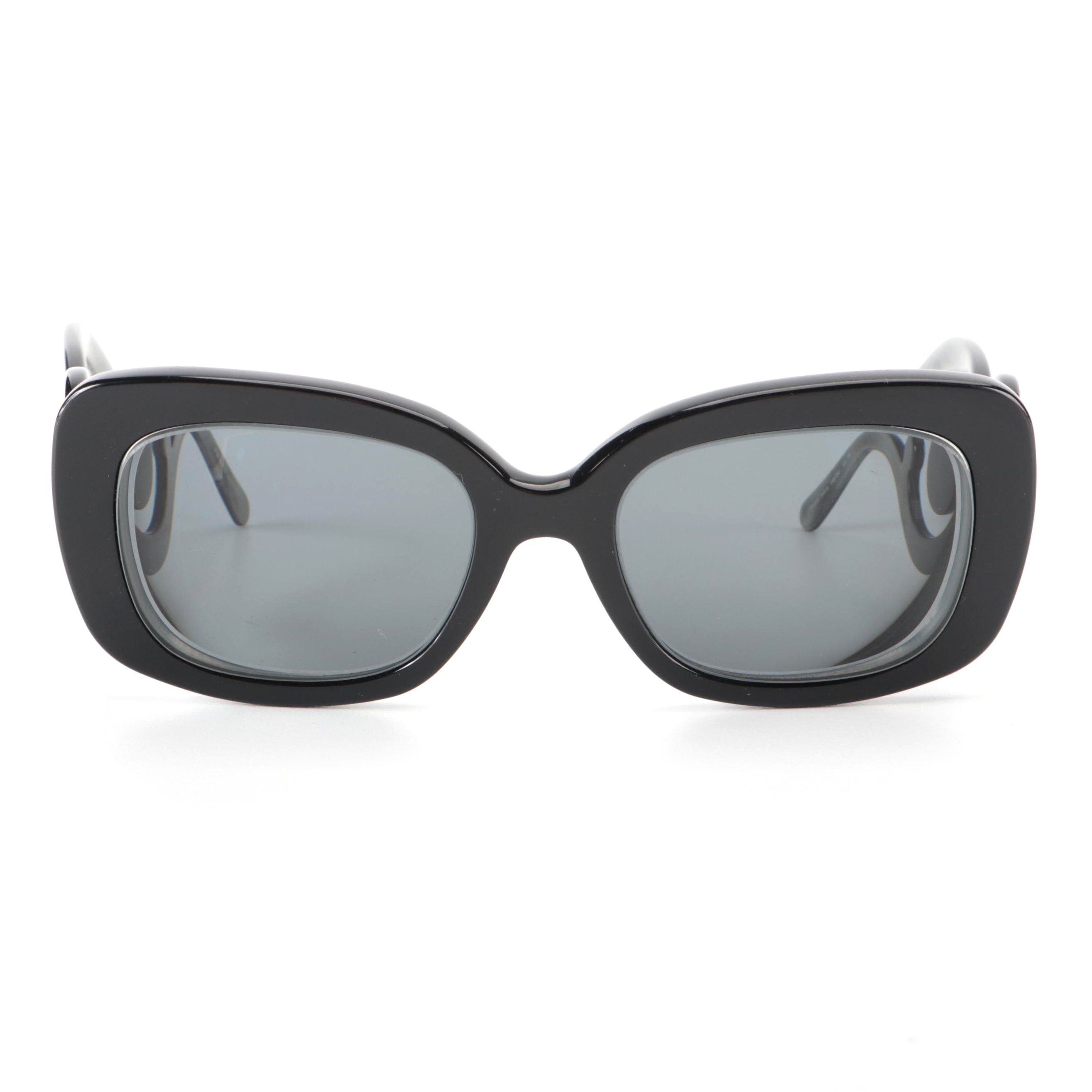 Prada SPR270 Baroque Prescription Sunglasses in Black