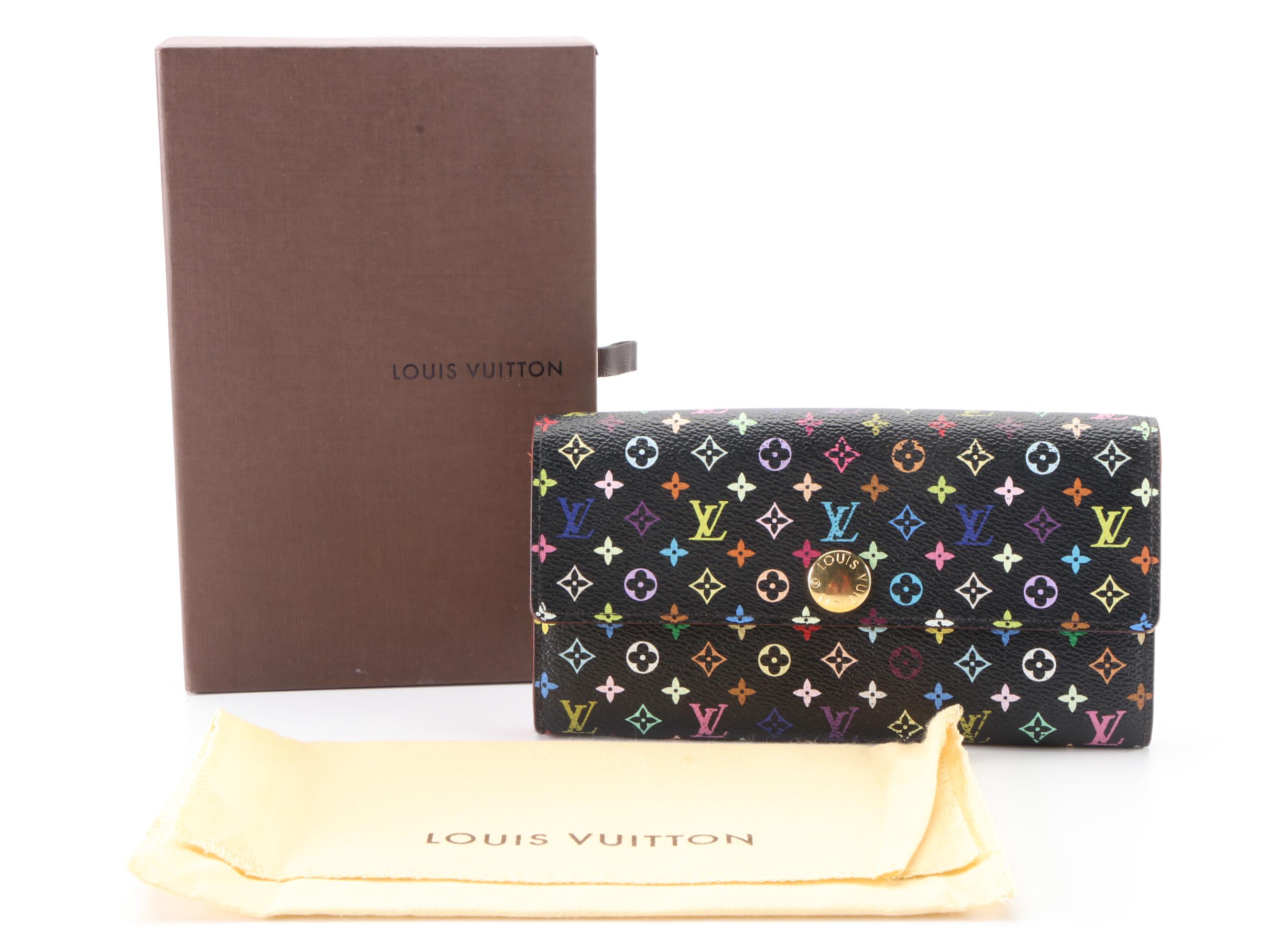 Louis Vuitton x Murakami Sarah Wallet in Monogram Multicolore Canvas with Box