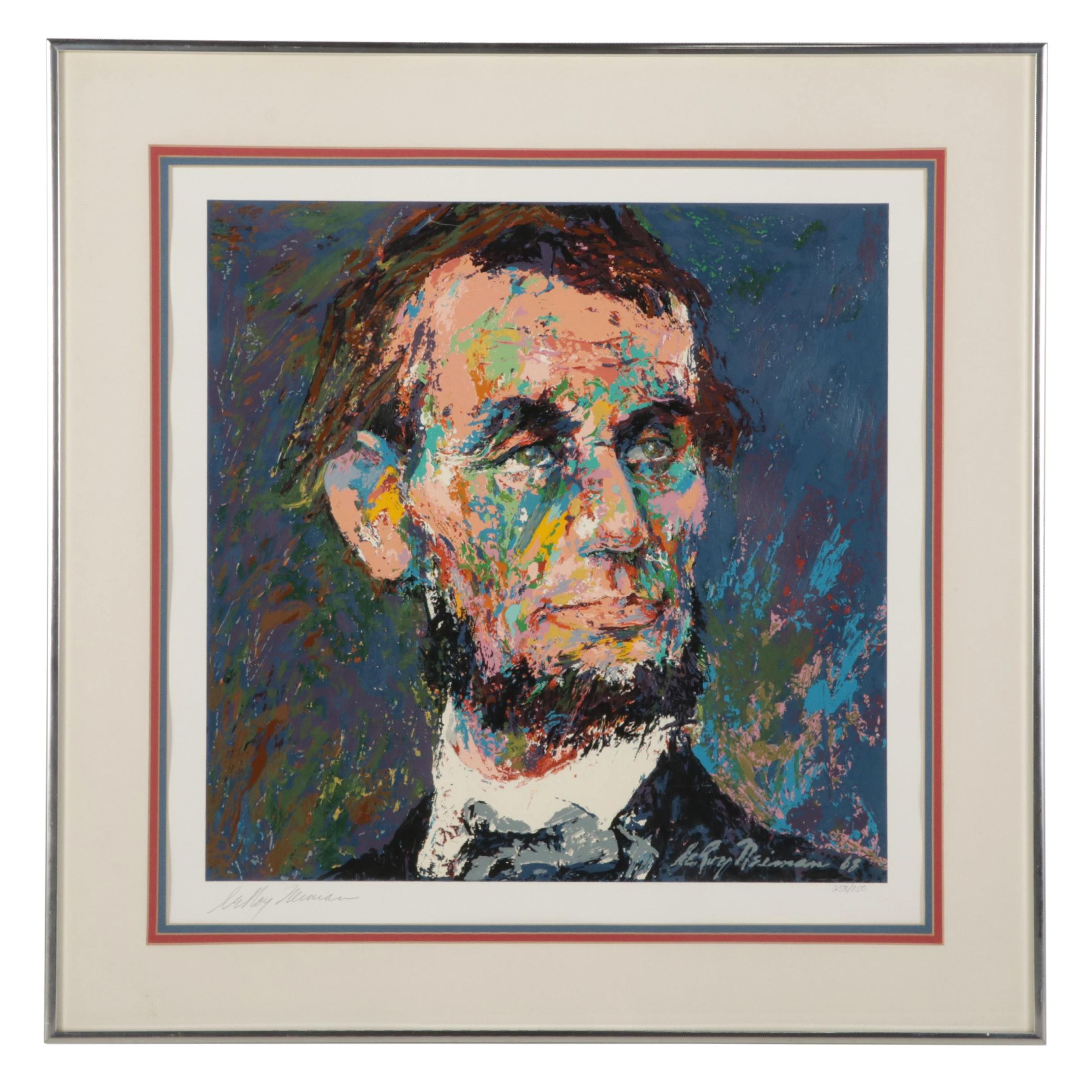LeRoy Neiman Serigraph "Abraham Lincoln," Circa 1968