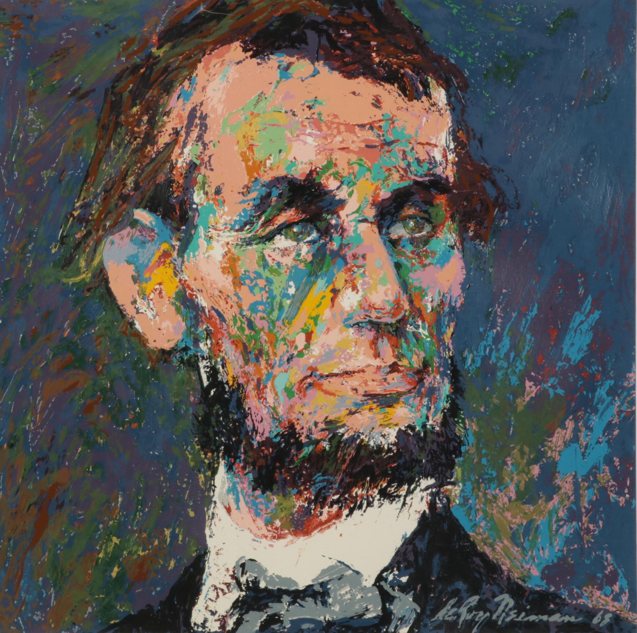 LeRoy Neiman Serigraph "Abraham Lincoln," Circa 1968