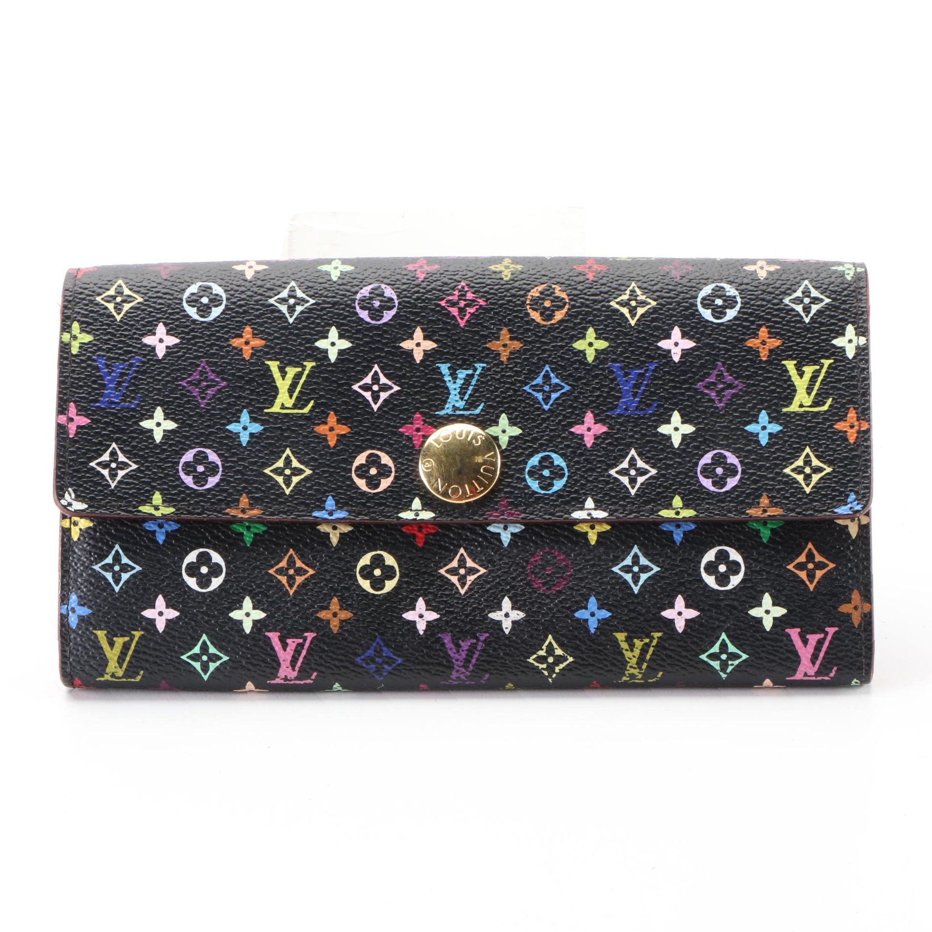 Louis Vuitton x Murakami Sarah Wallet in Monogram Multicolore Canvas with Box
