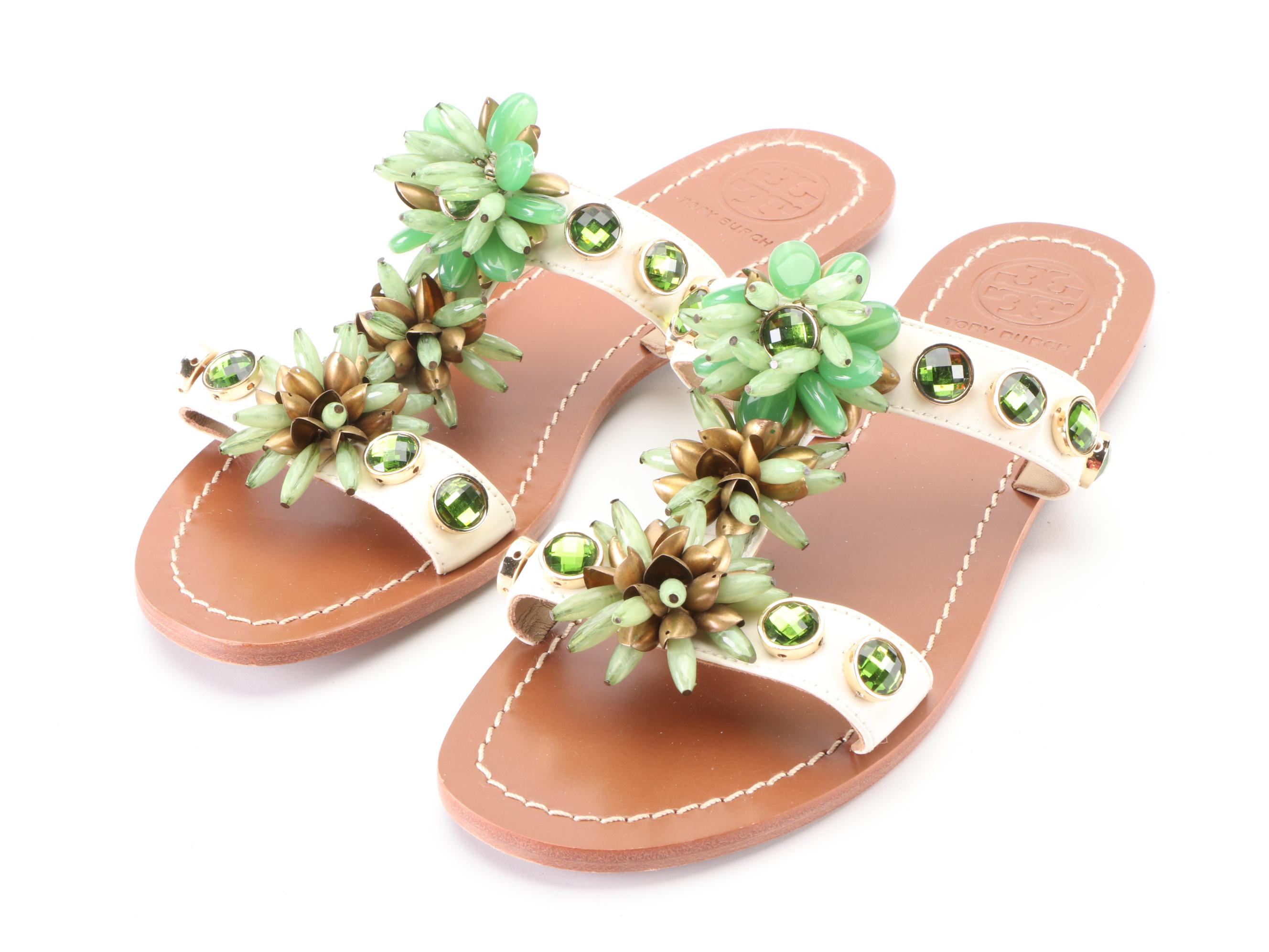 Tory Burch Flats and Embellished Sandals with Seychelles Cow Print Slides