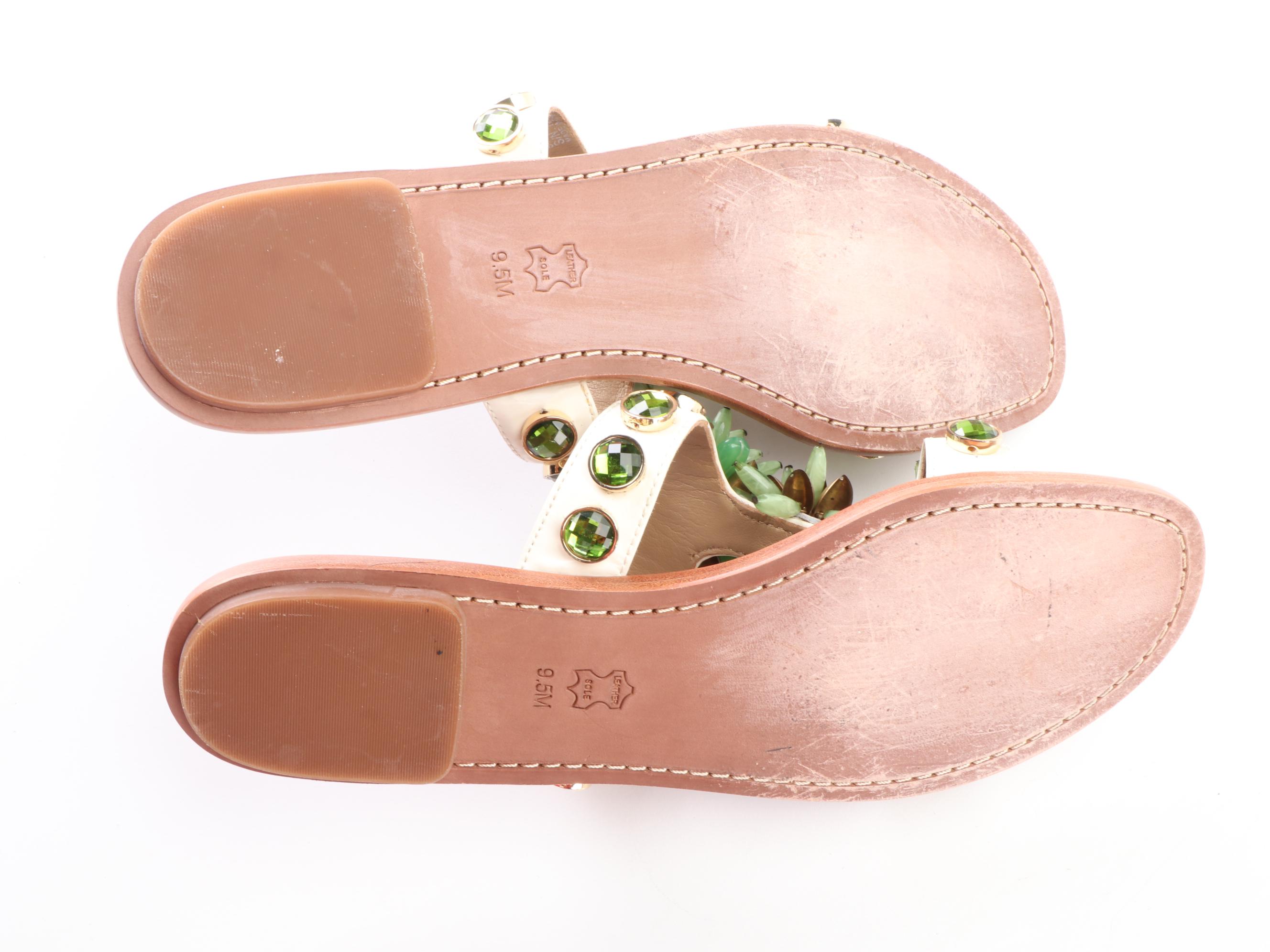 Tory Burch Flats and Embellished Sandals with Seychelles Cow Print Slides