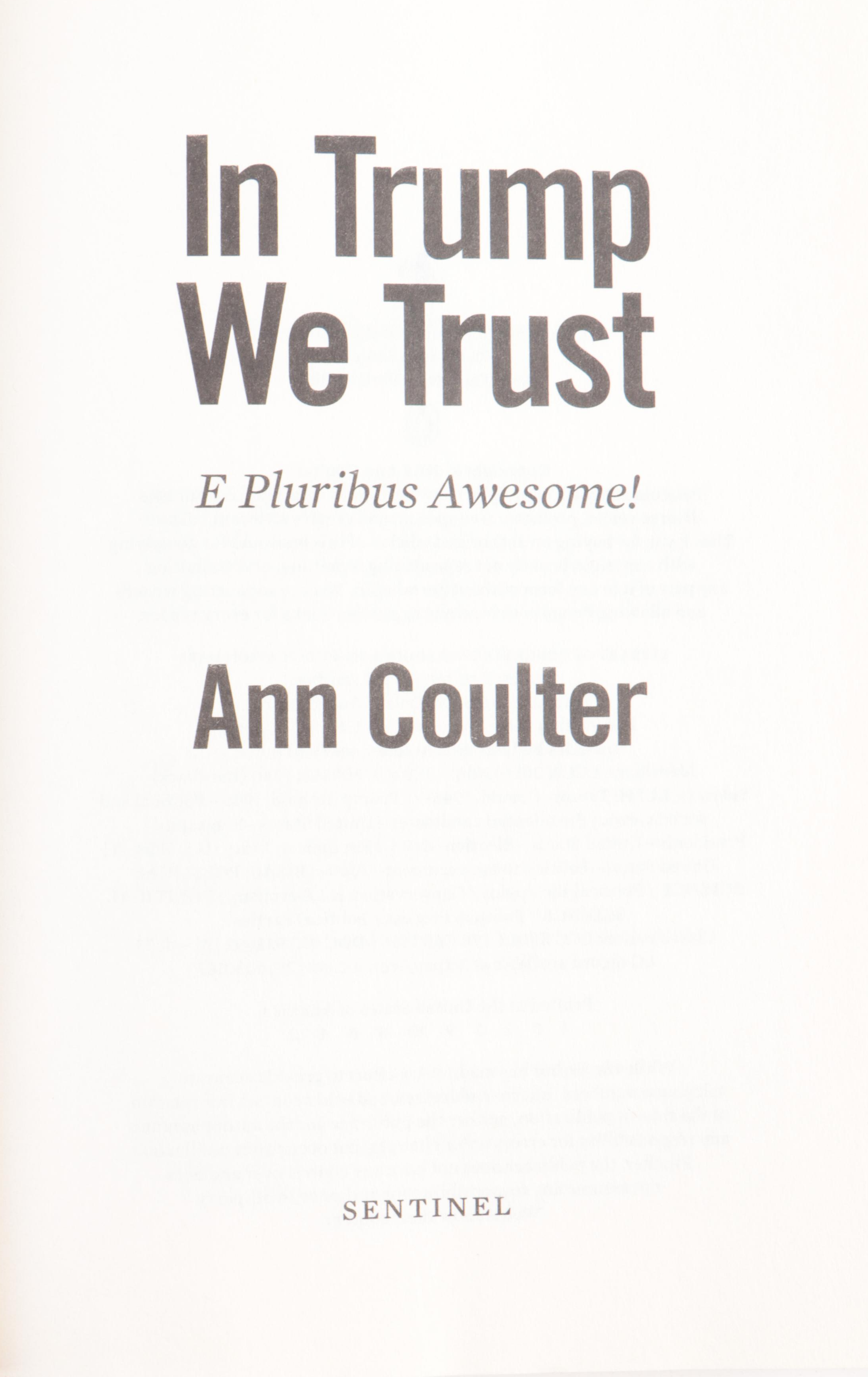 Signed First Edition "Understanding Trump" by Newt Gingrich and More