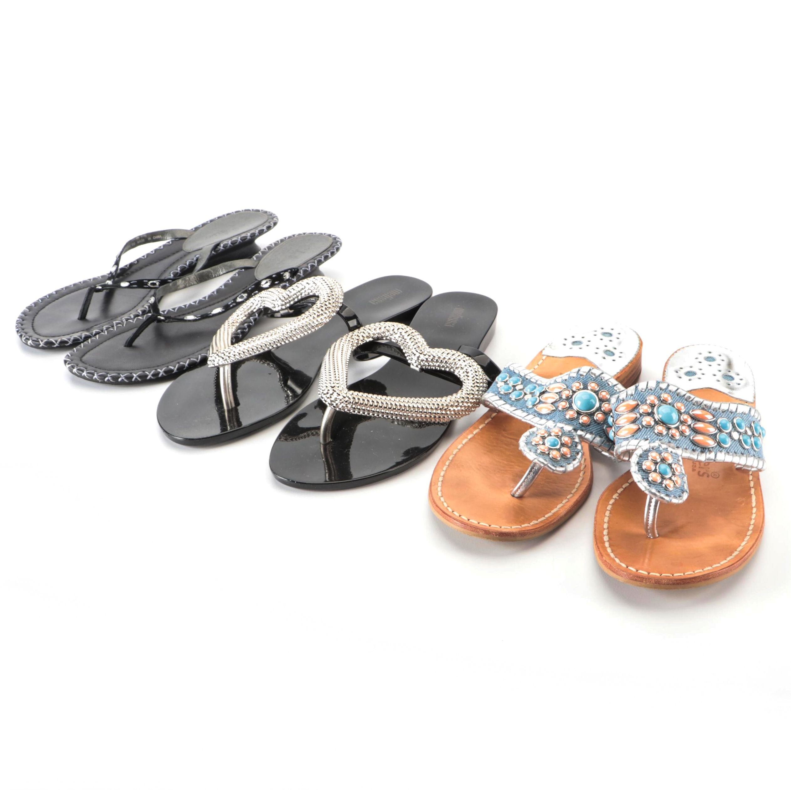 Jack Rogers Sandals, Cole Haan Sandals and Melissa Flip Flops with Hearts