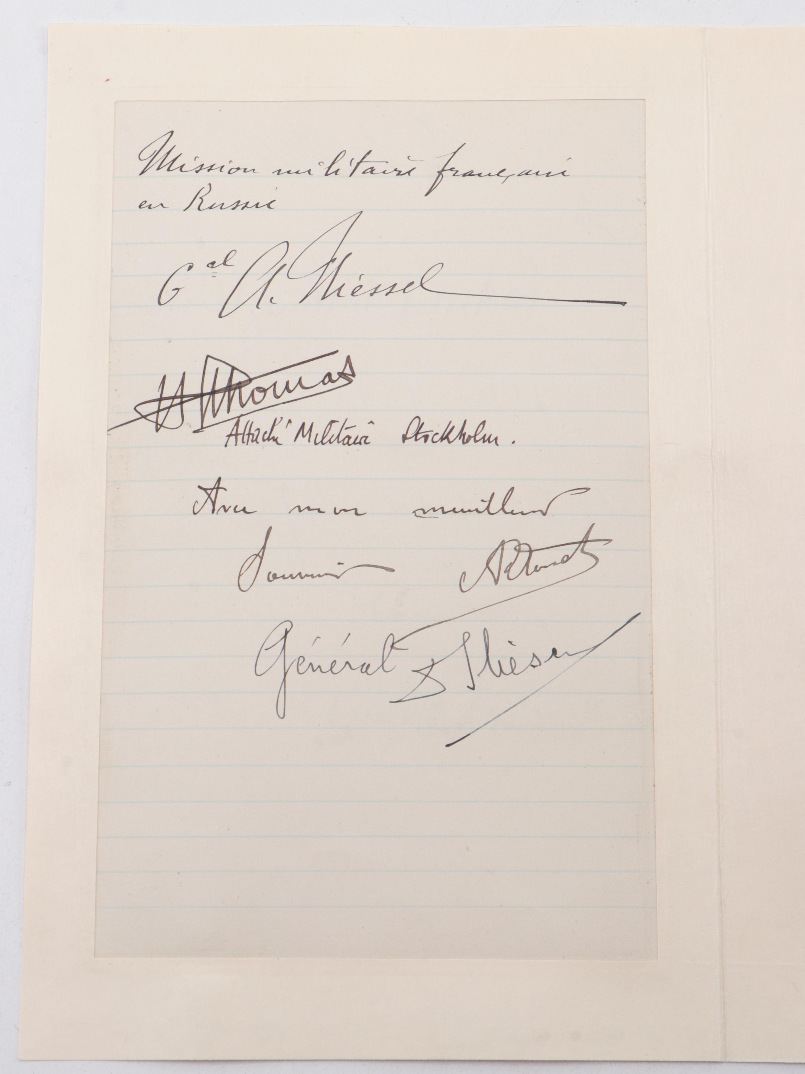 Treaty of Versailles Archive Featuring Edition Presented to Gen. Tasker H. Bliss