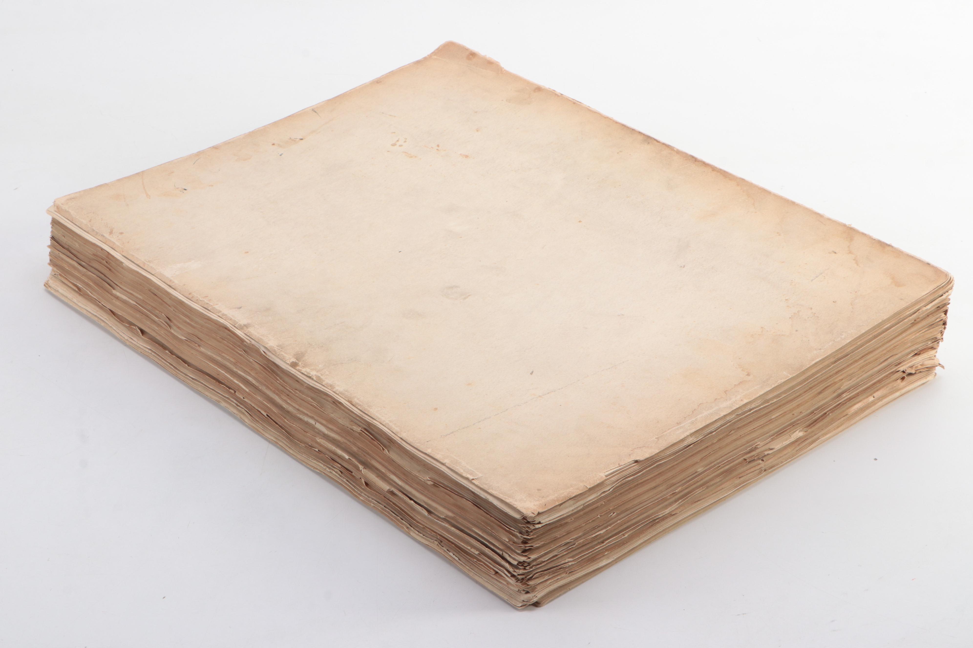 Treaty of Versailles Archive Featuring Edition Presented to Gen. Tasker H. Bliss