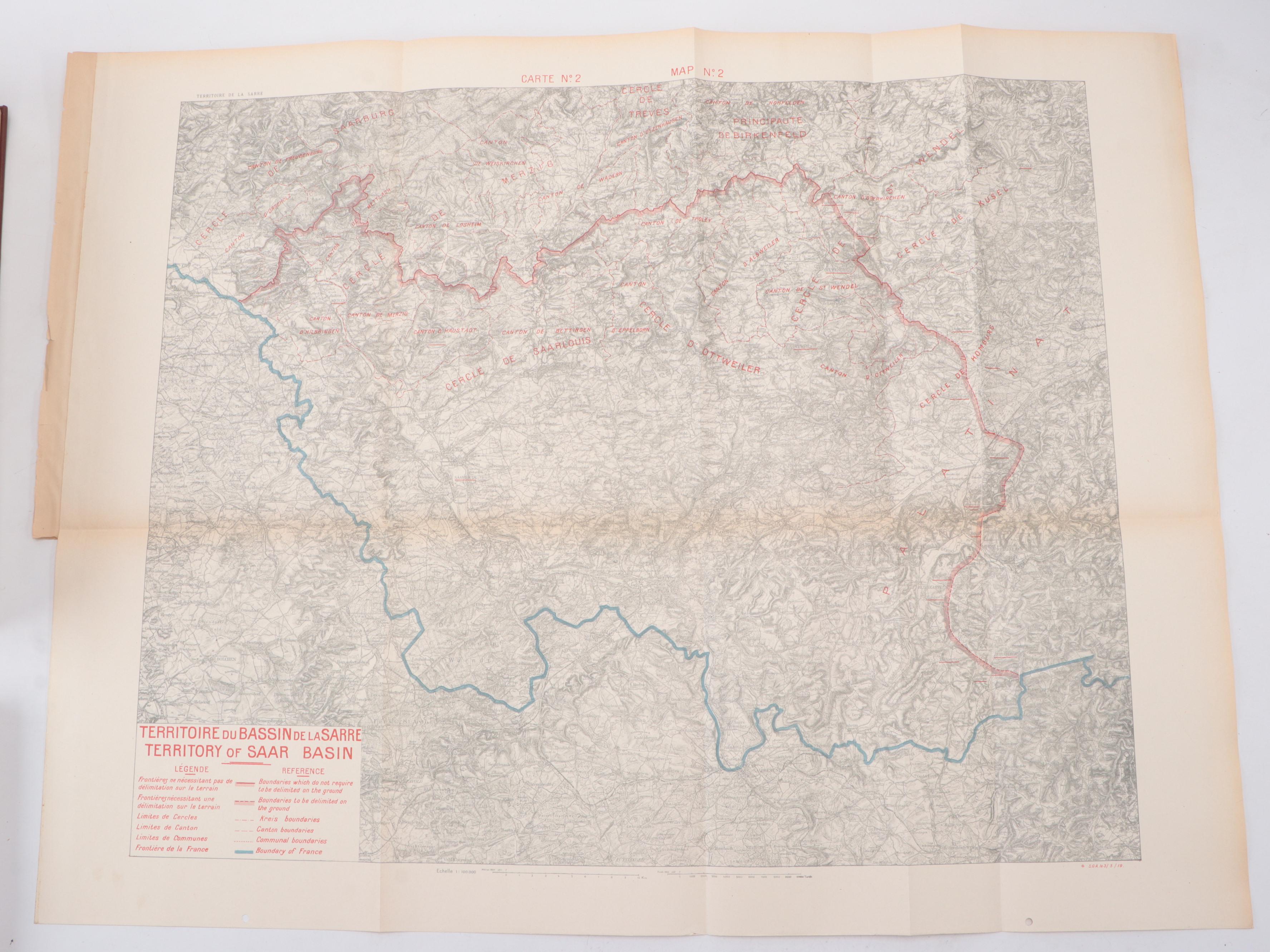 Treaty of Versailles Archive Featuring Edition Presented to Gen. Tasker H. Bliss