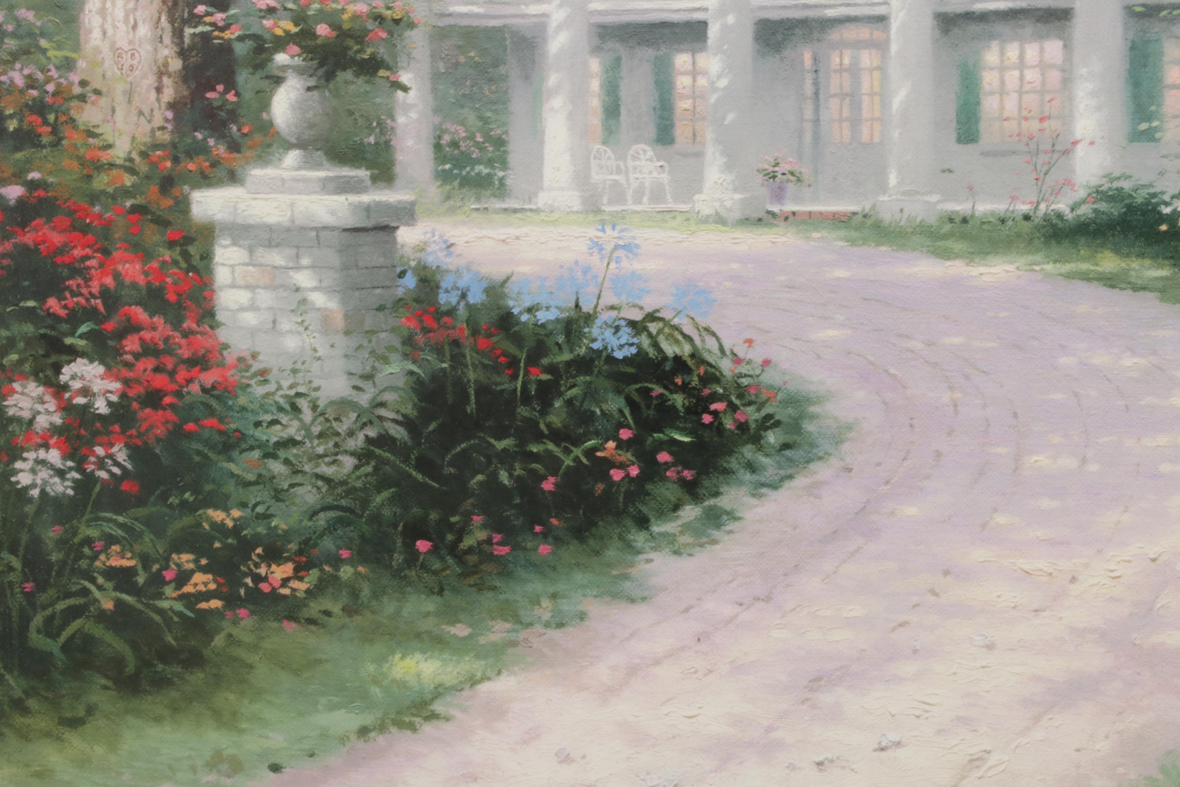 Thomas Kinkade Offset Lithograph "Homestead House," Circa 1993