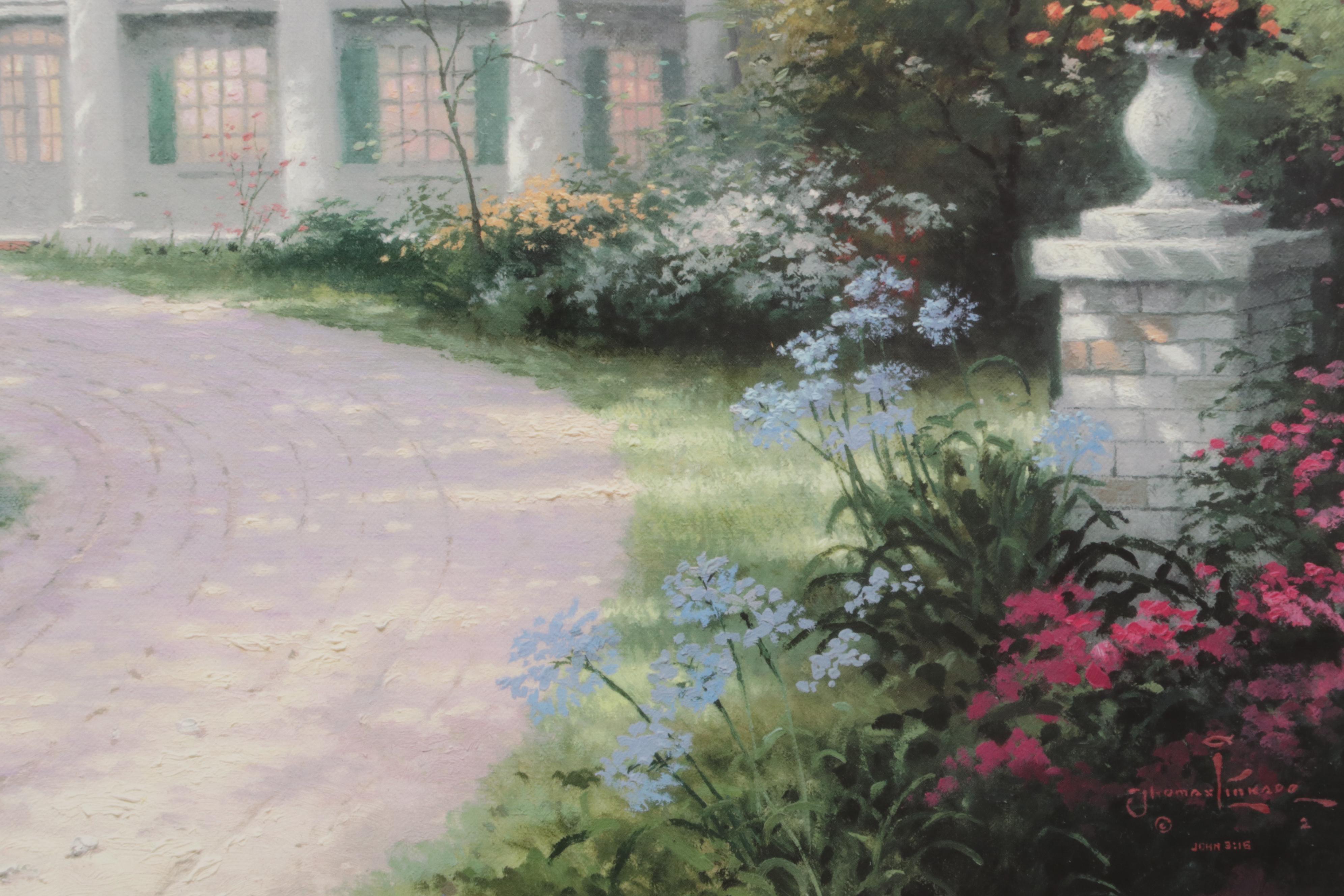 Thomas Kinkade Offset Lithograph "Homestead House," Circa 1993