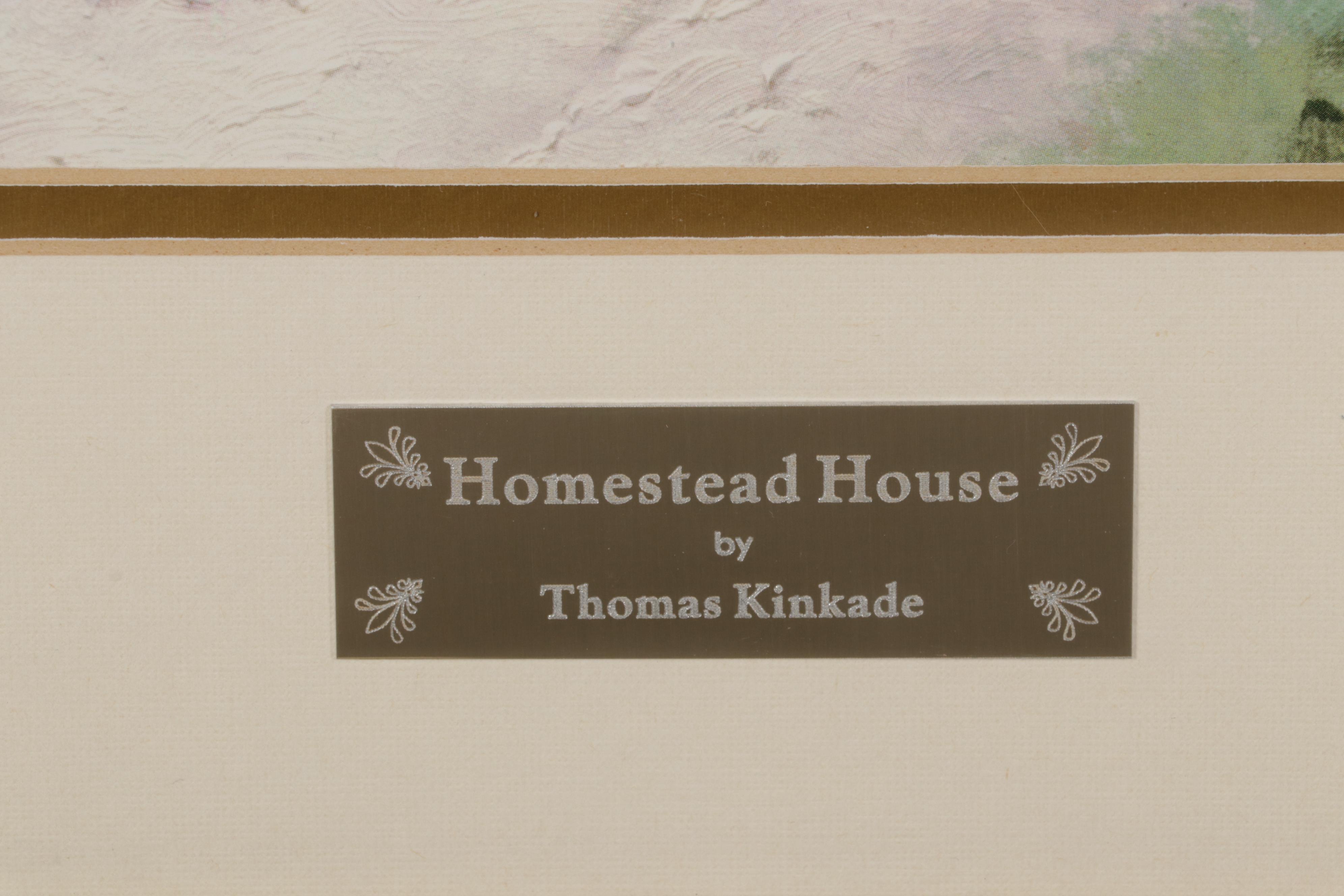 Thomas Kinkade Offset Lithograph "Homestead House," Circa 1993