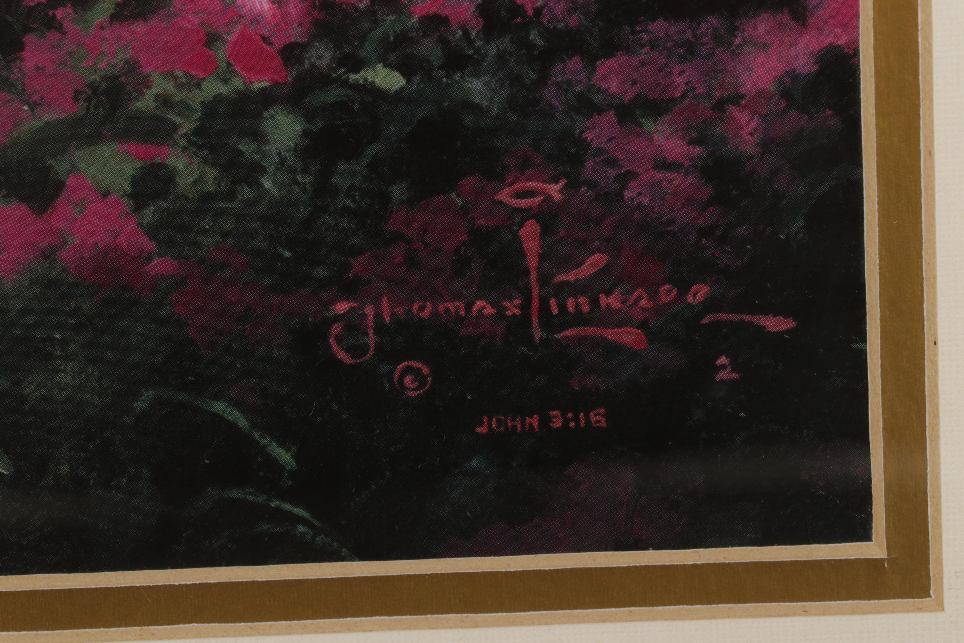 Thomas Kinkade Offset Lithograph "Homestead House," Circa 1993