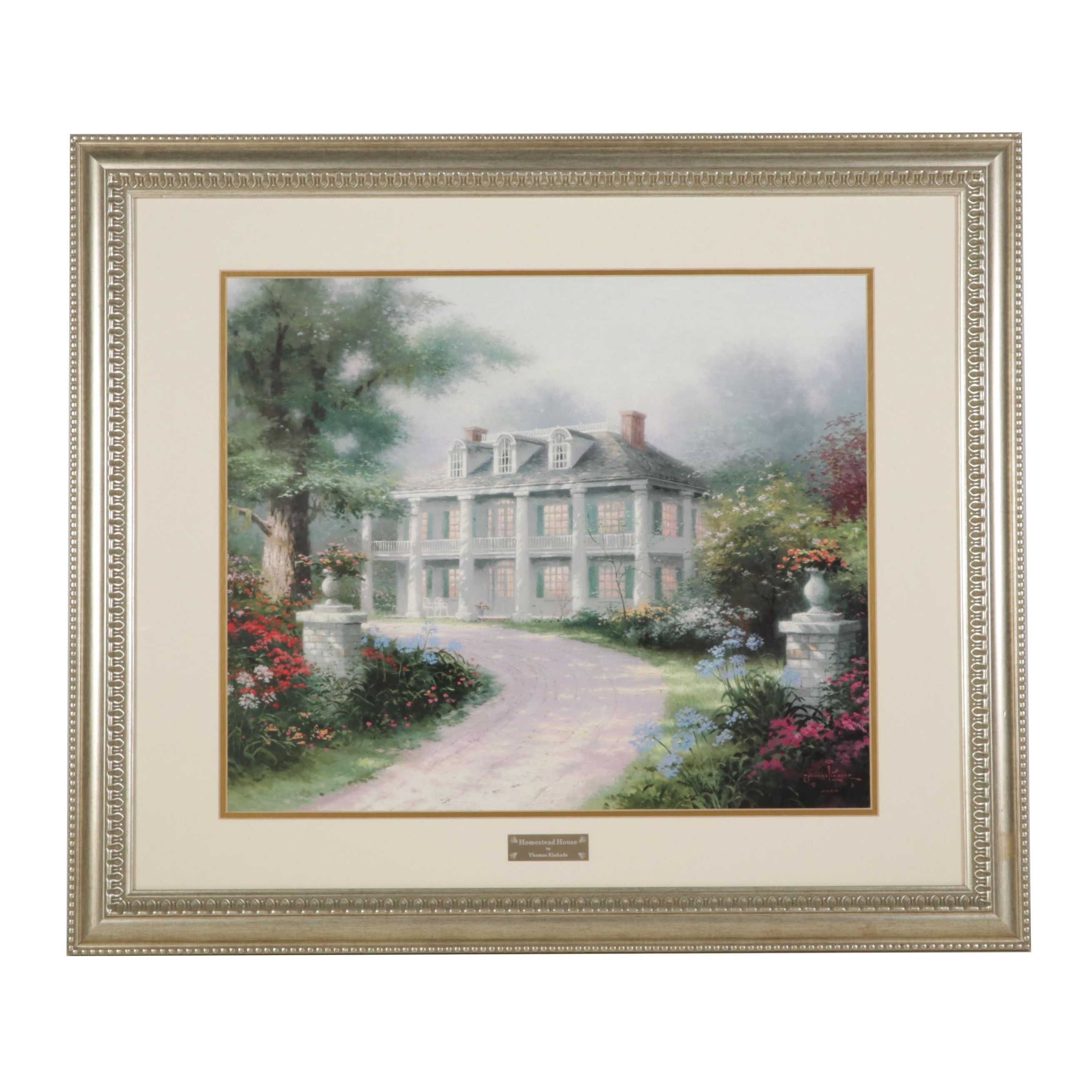 Thomas Kinkade Offset Lithograph "Homestead House," Circa 1993