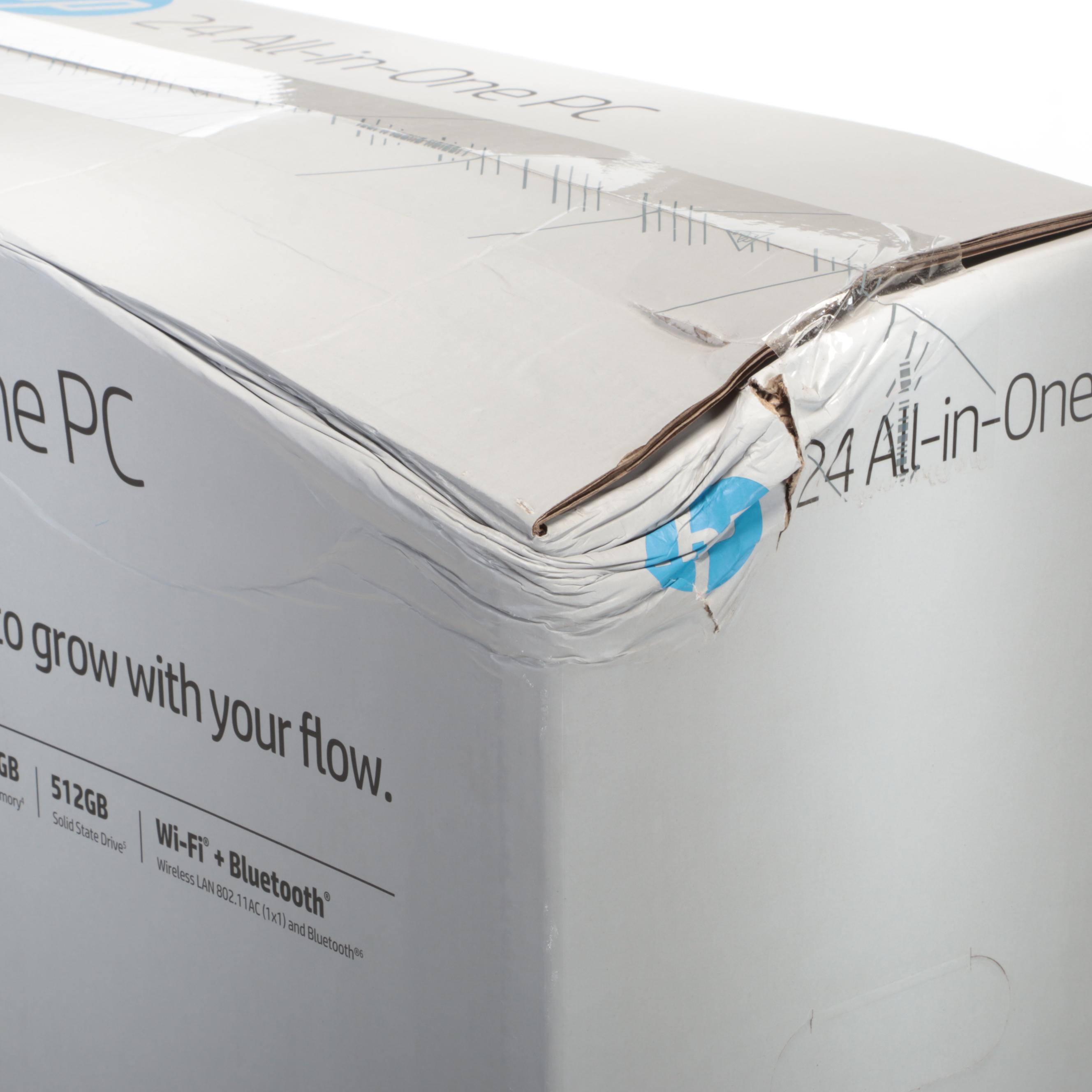 HP 24" All-in-One 512GB Windows PC Computer with Wired Keyboard and Mouse