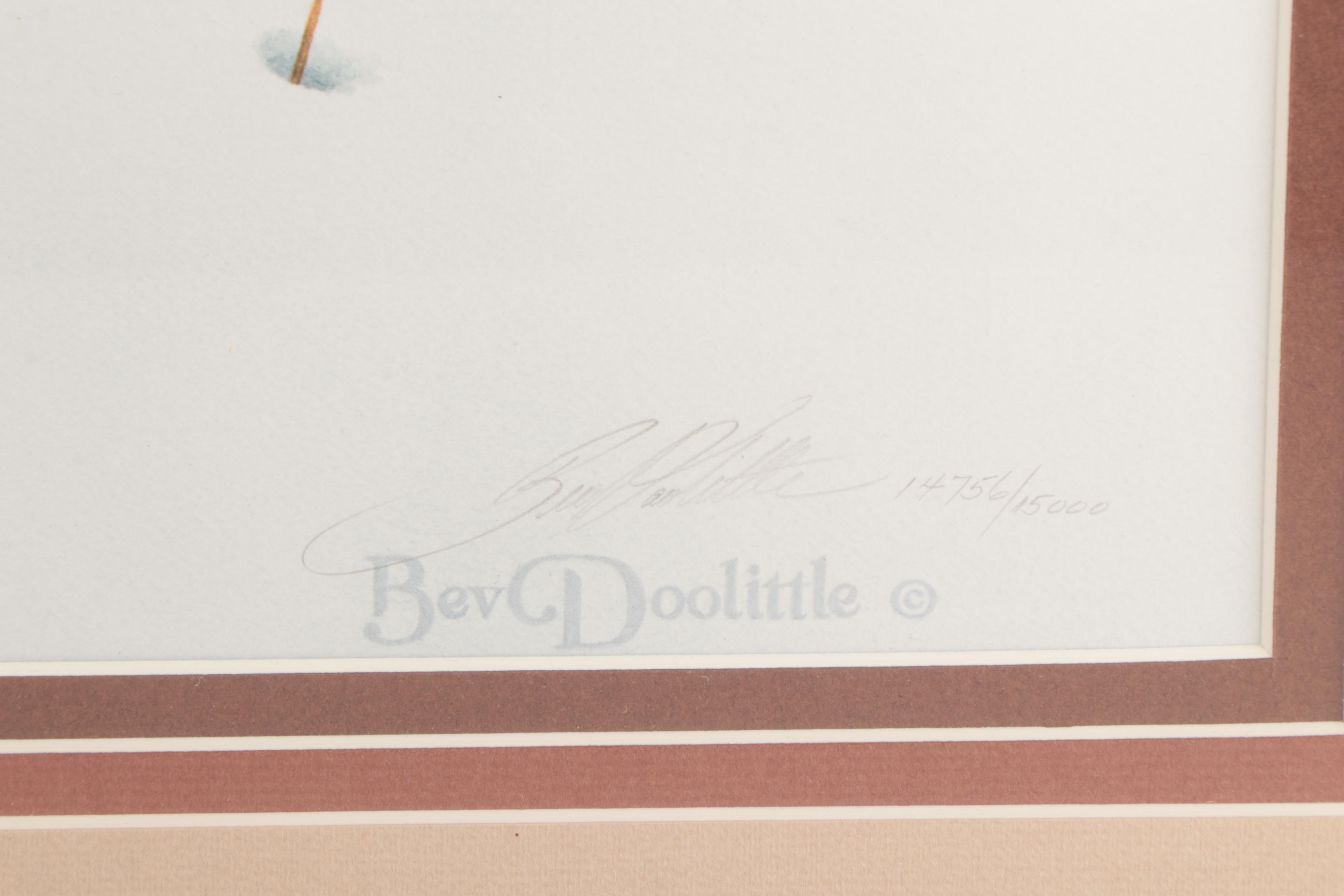 Bev Doolittle Offset Lithograph "Doubled Back," Late 20th Century