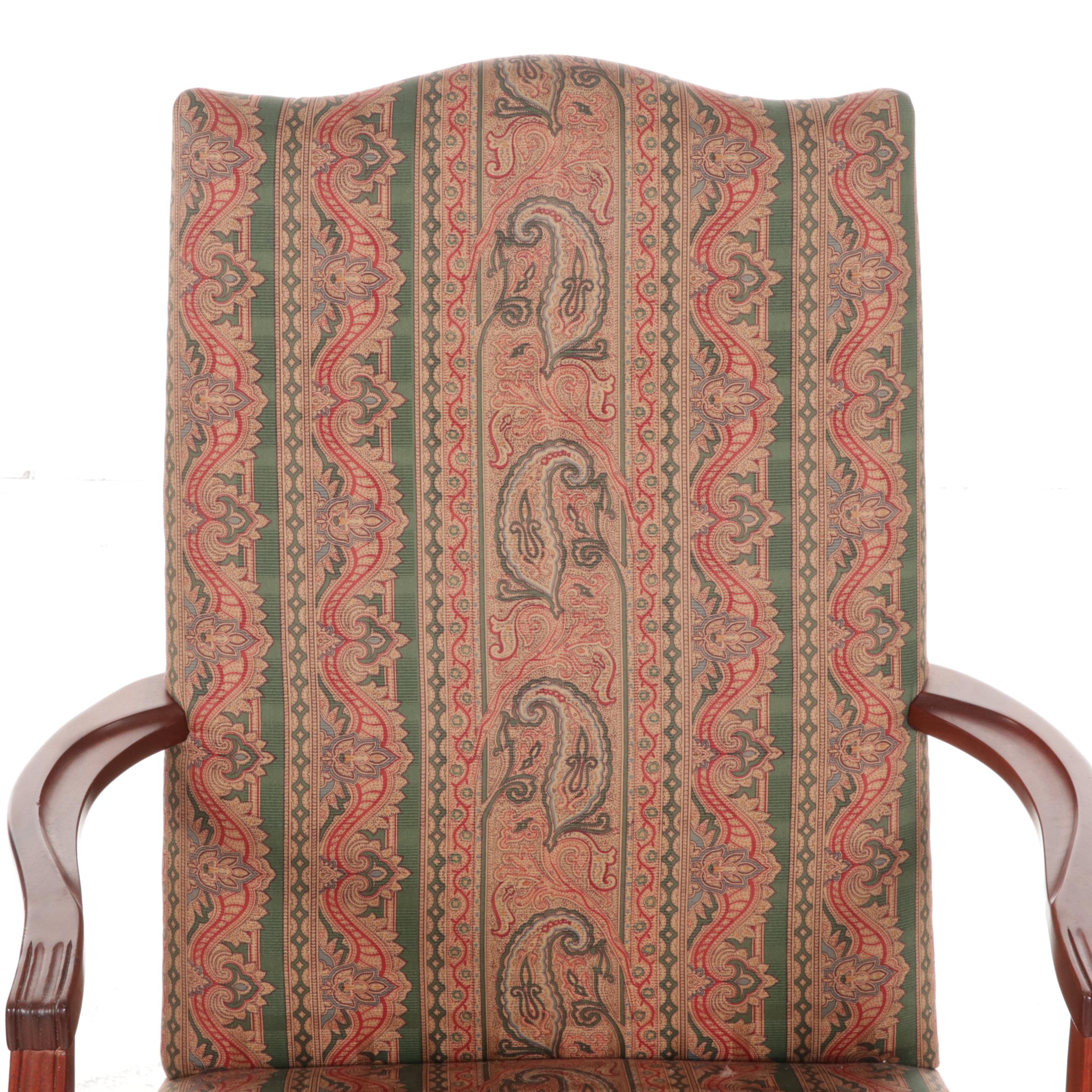 Pair of Hickory Chair "Martha Washington" Armchairs, Late 20th Century