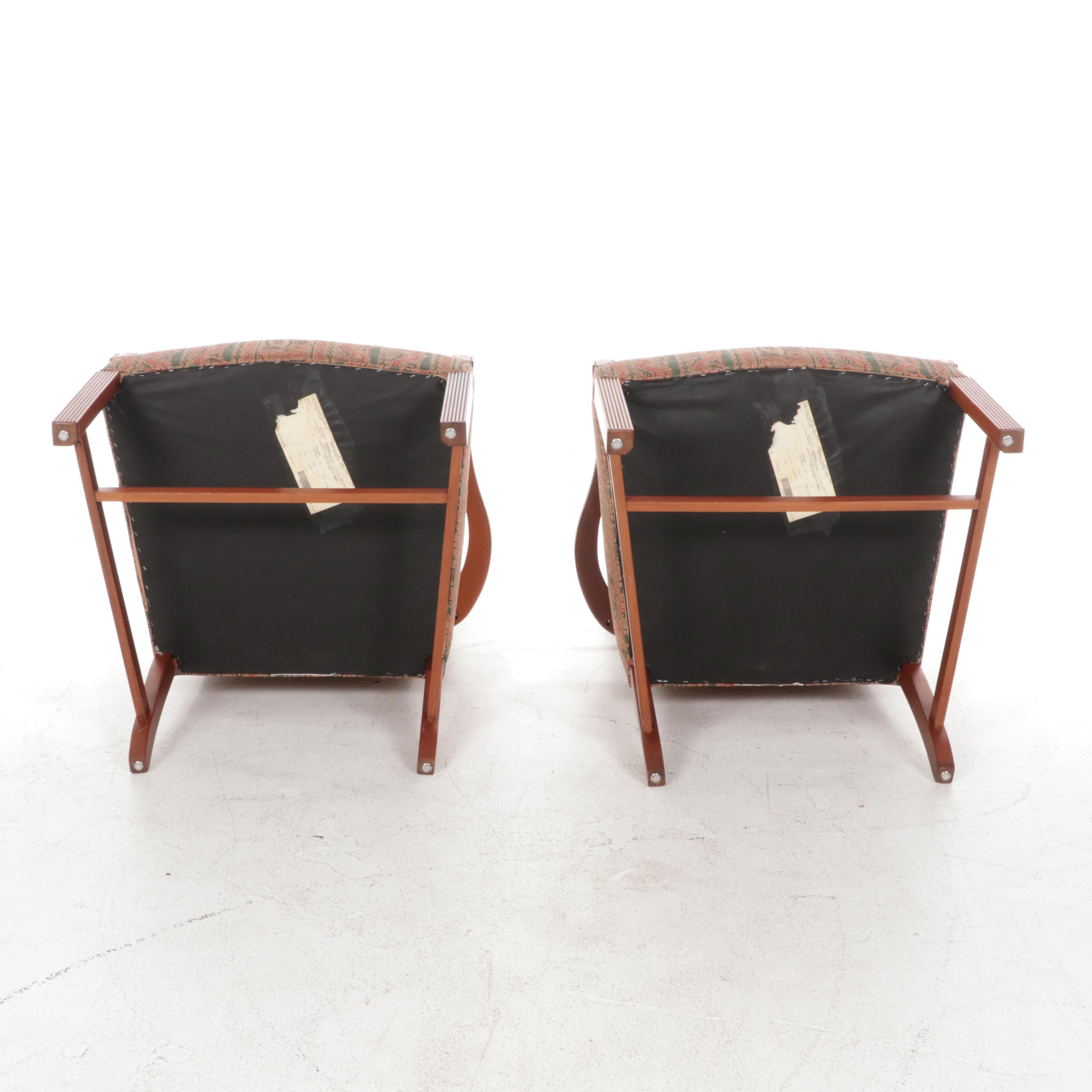 Pair of Hickory Chair "Martha Washington" Armchairs, Late 20th Century