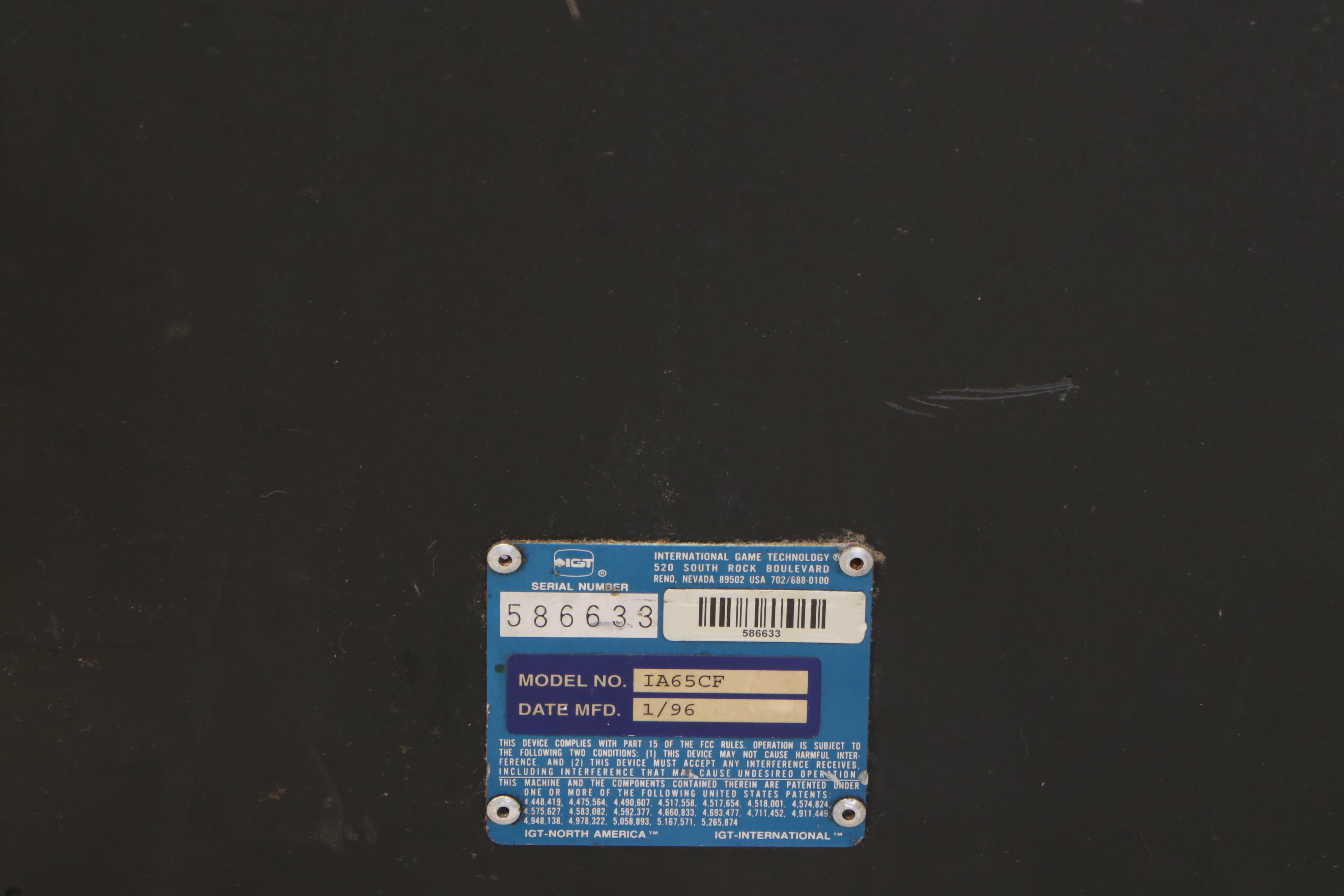 International Game Technology "Double Double Bonus Poker" Casino Game