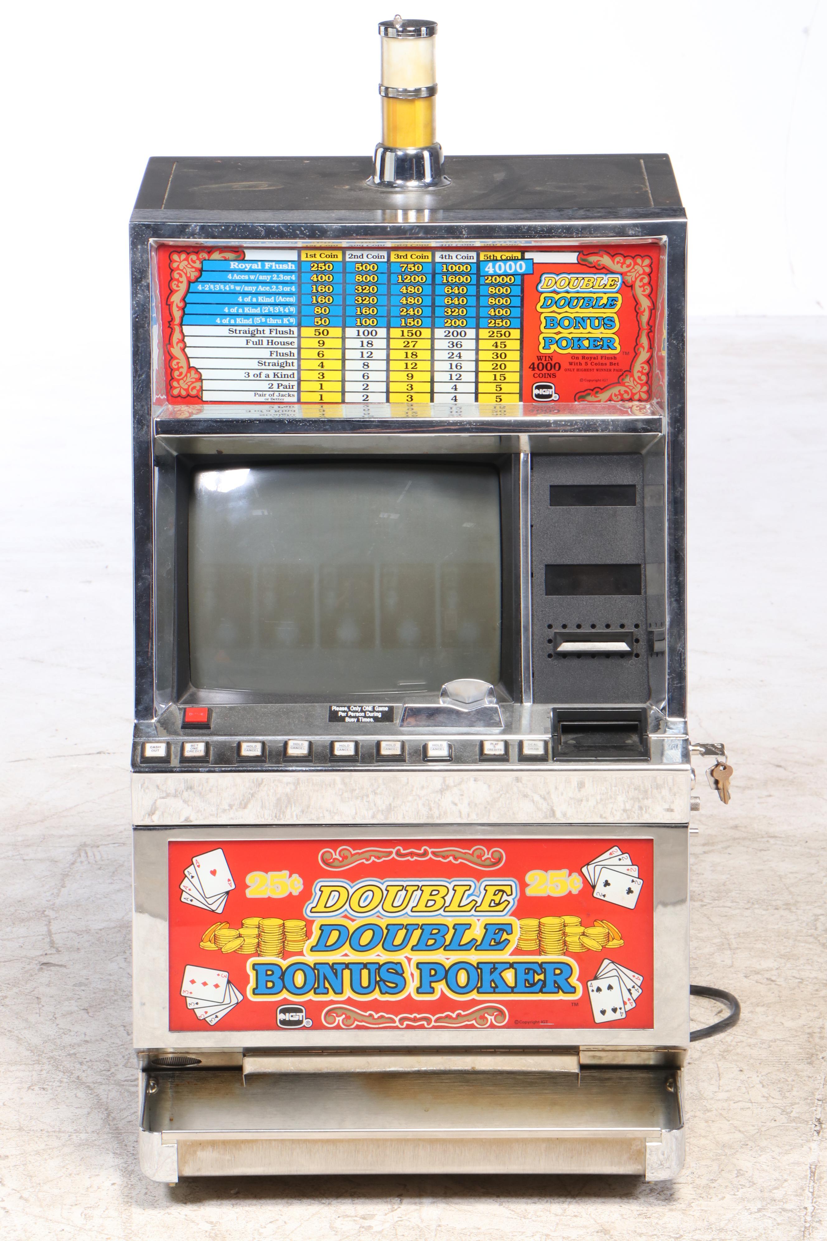 International Game Technology "Double Double Bonus Poker" Casino Game