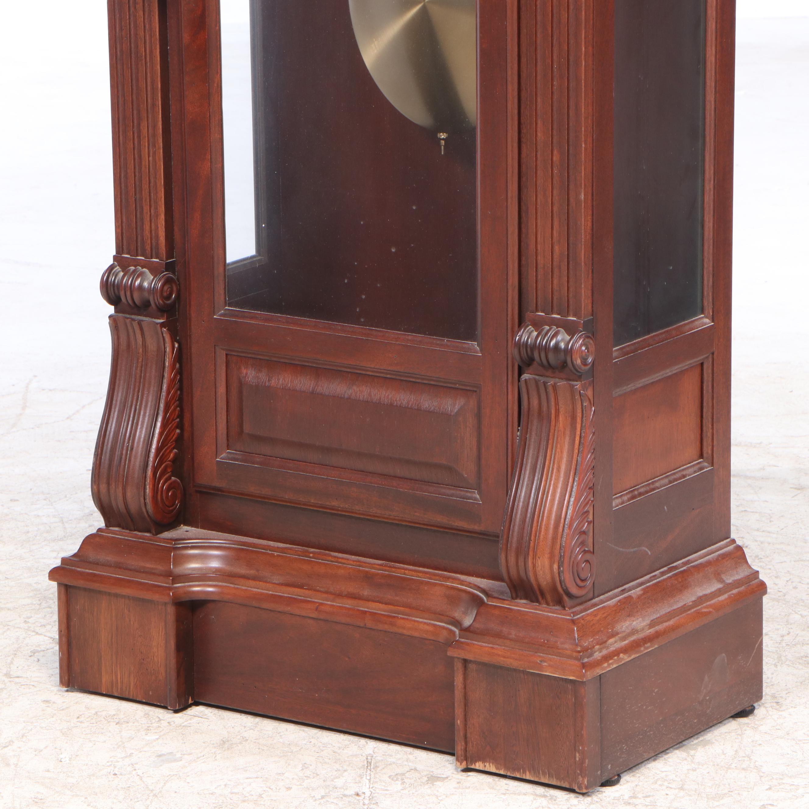 Sligh William IV Style Mahogany Grandfather Clock
