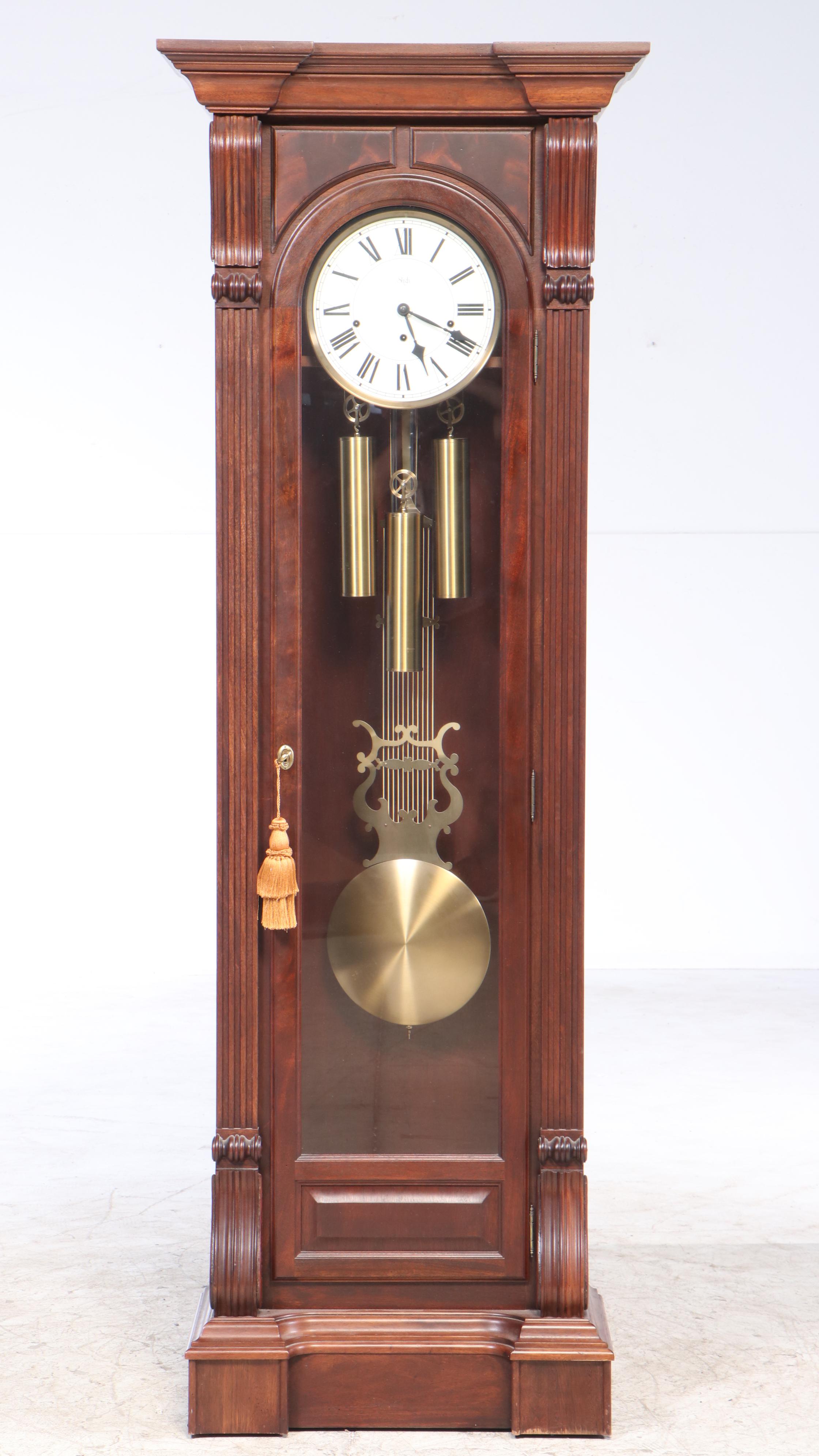 Sligh William IV Style Mahogany Grandfather Clock