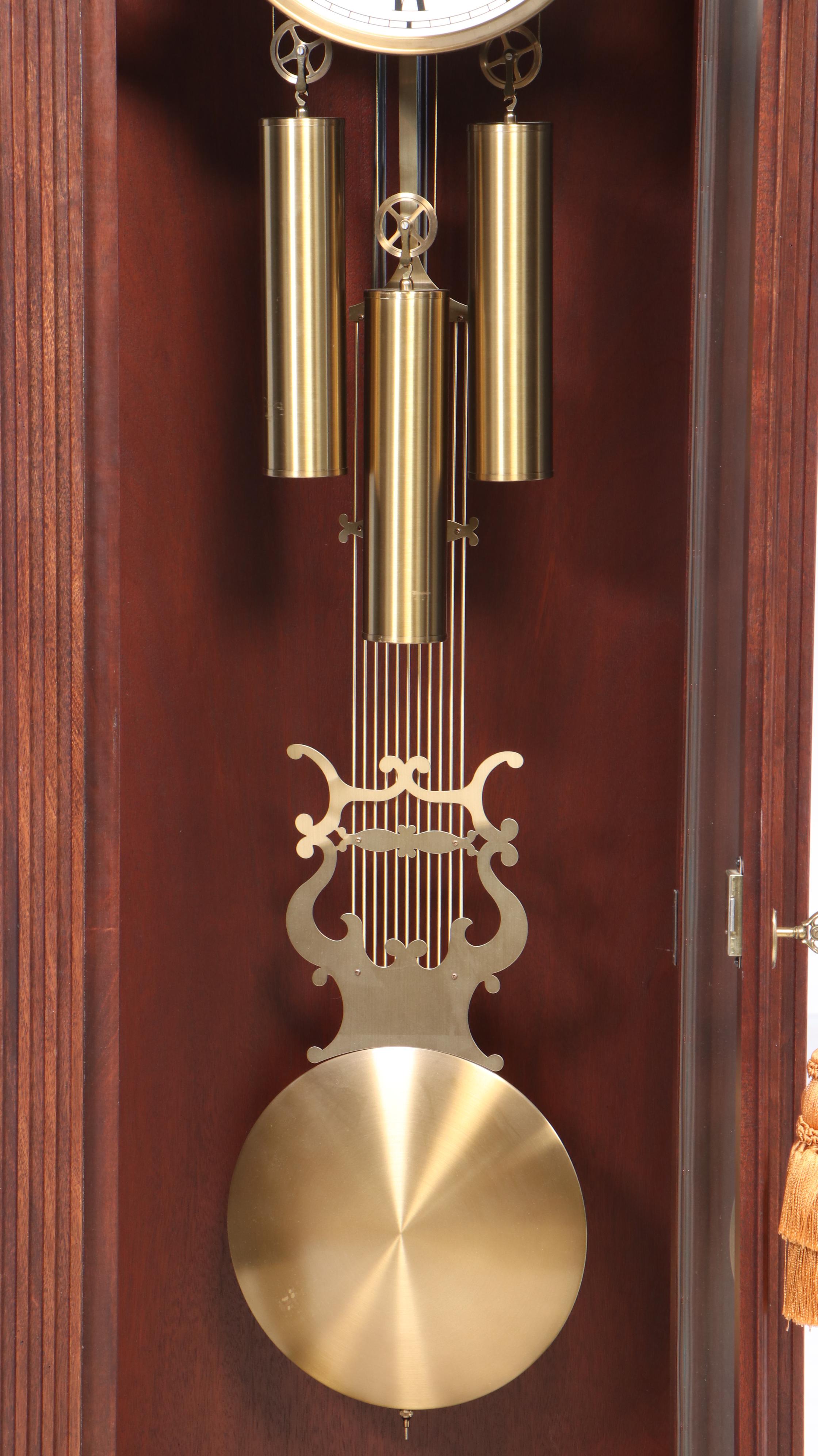 Sligh William IV Style Mahogany Grandfather Clock