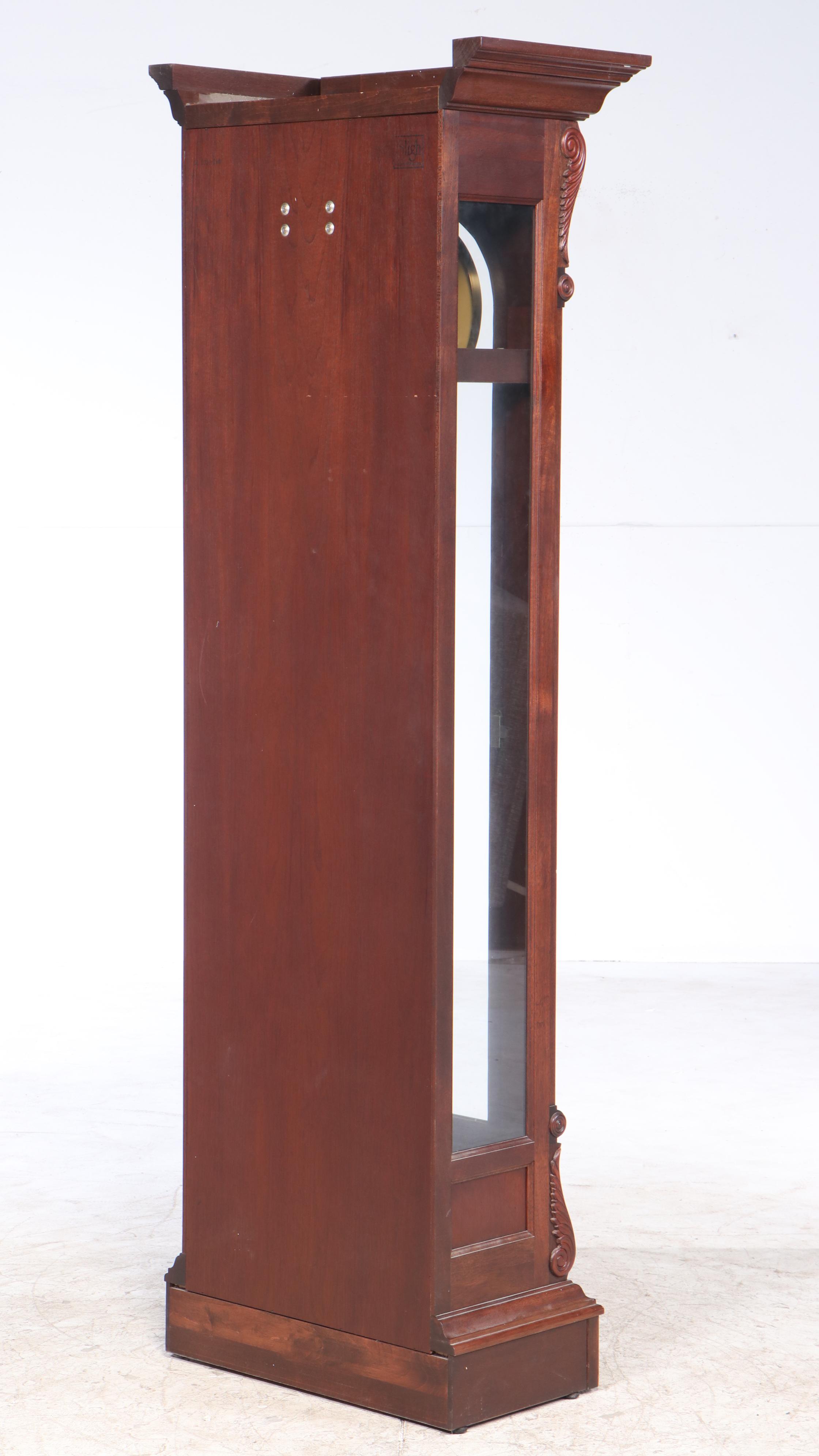 Sligh William IV Style Mahogany Grandfather Clock