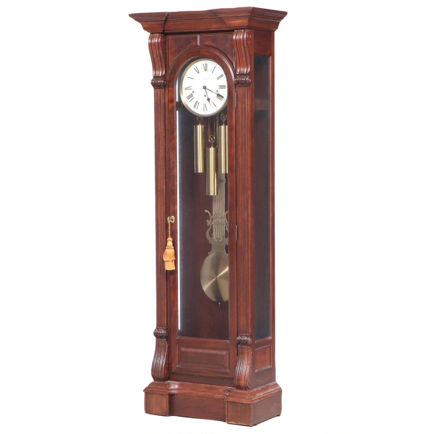Sligh William IV Style Mahogany Grandfather Clock