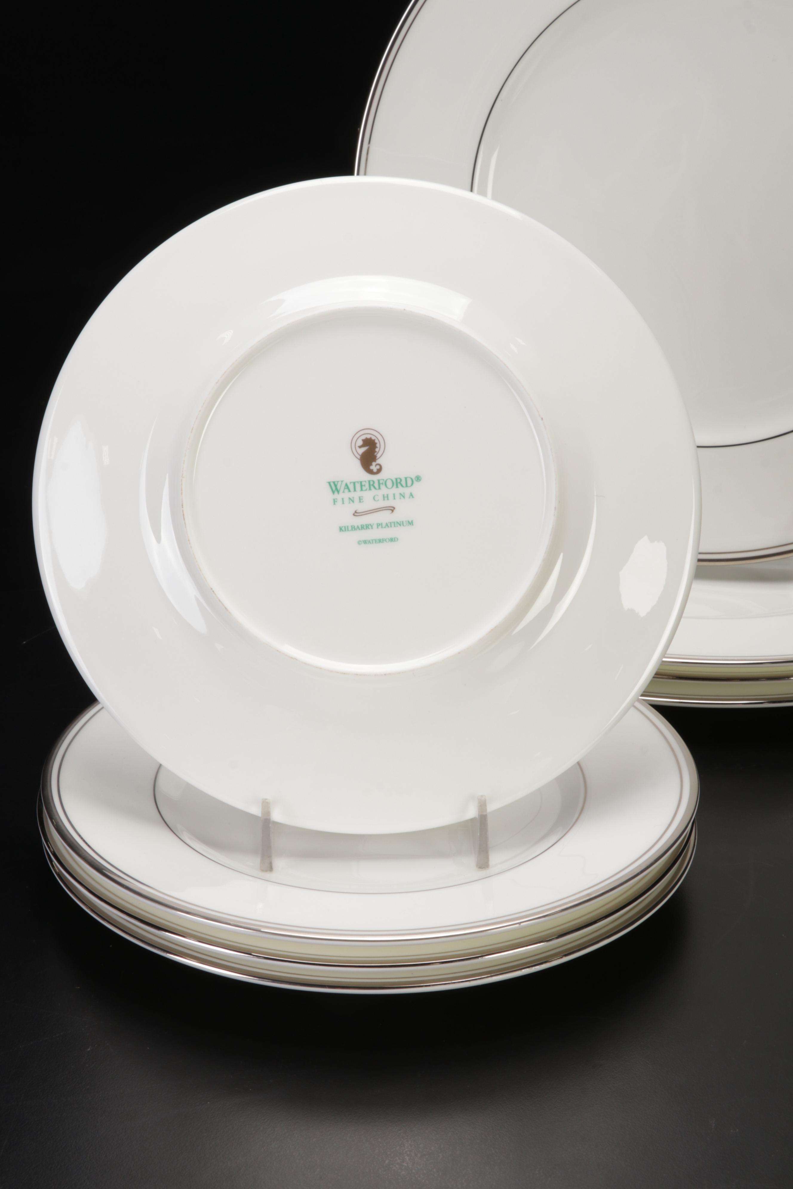 Waterford "Kilbarry Platinum" Fine China Dinnerware, 21st Century