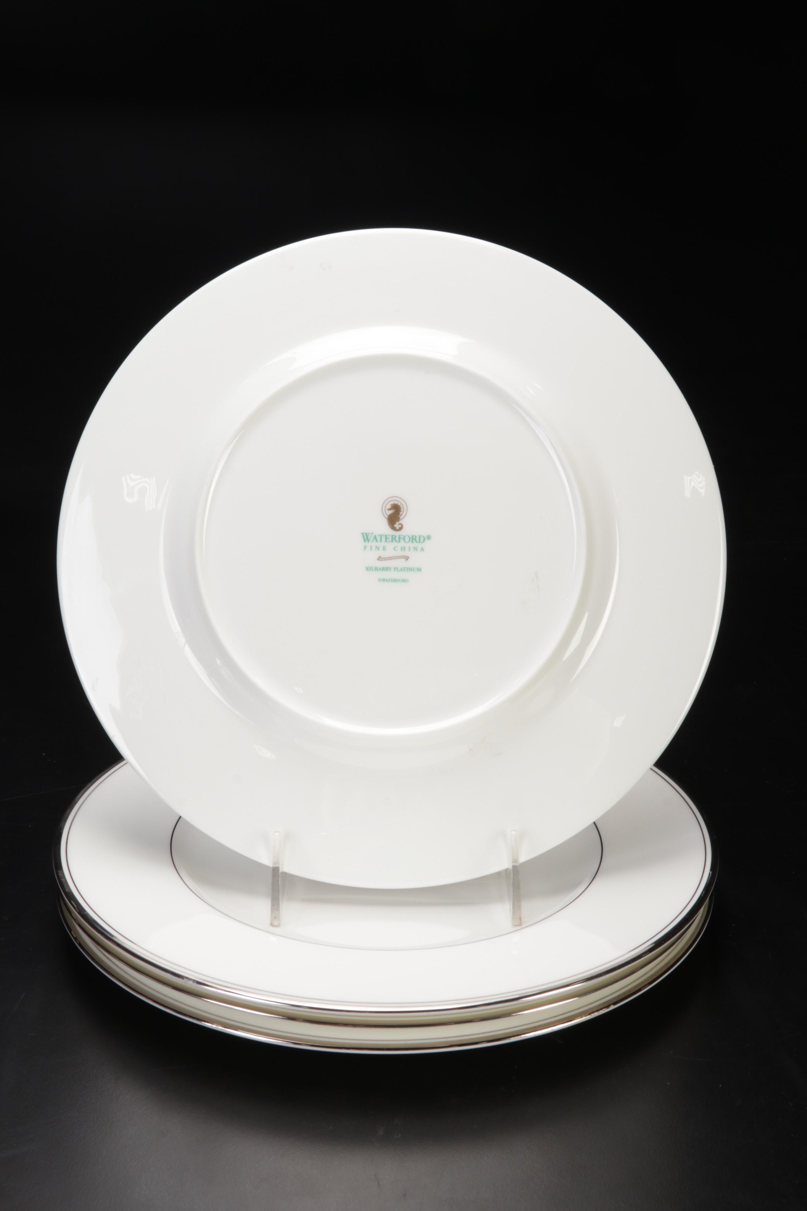 Waterford "Kilbarry Platinum" Fine China Dinnerware, 21st Century