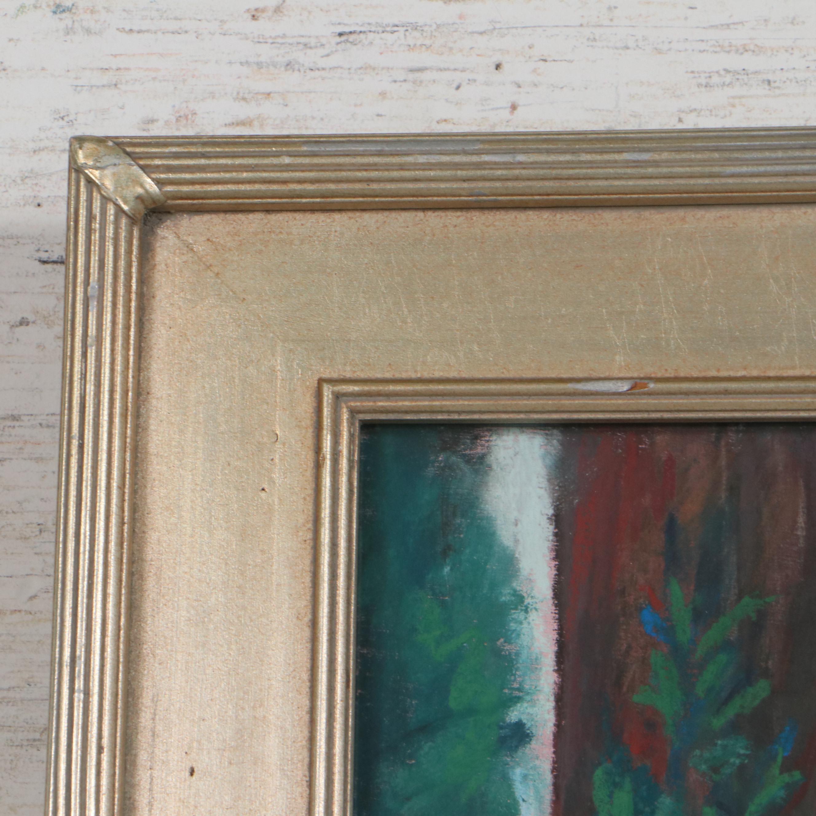 Martha Bator Pastel Drawing "Charleston Visitors," Late 20th Century