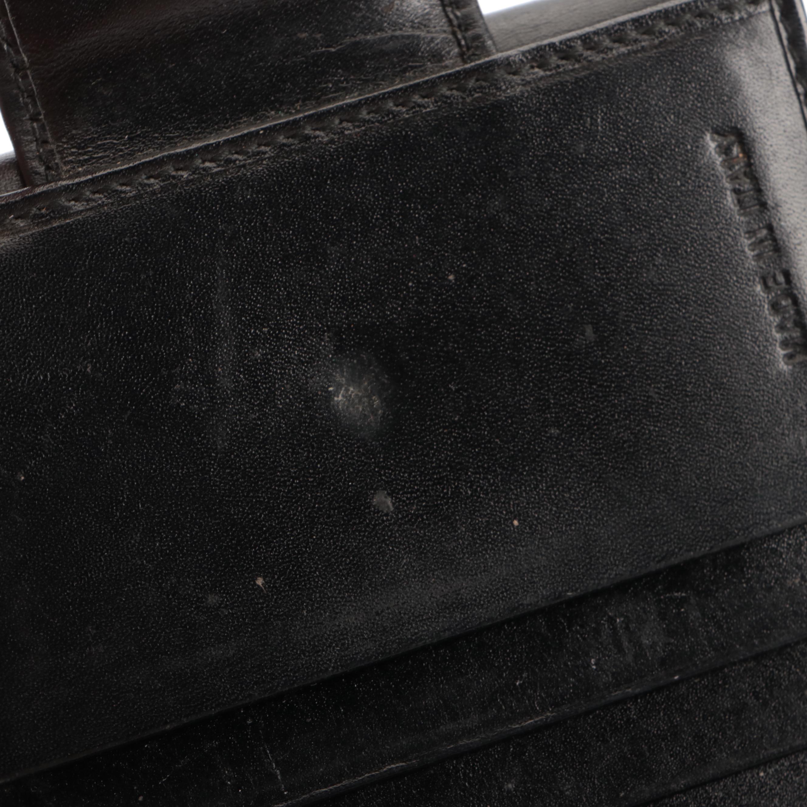 Prada Bifold French-Flap Wallet in Black Leather