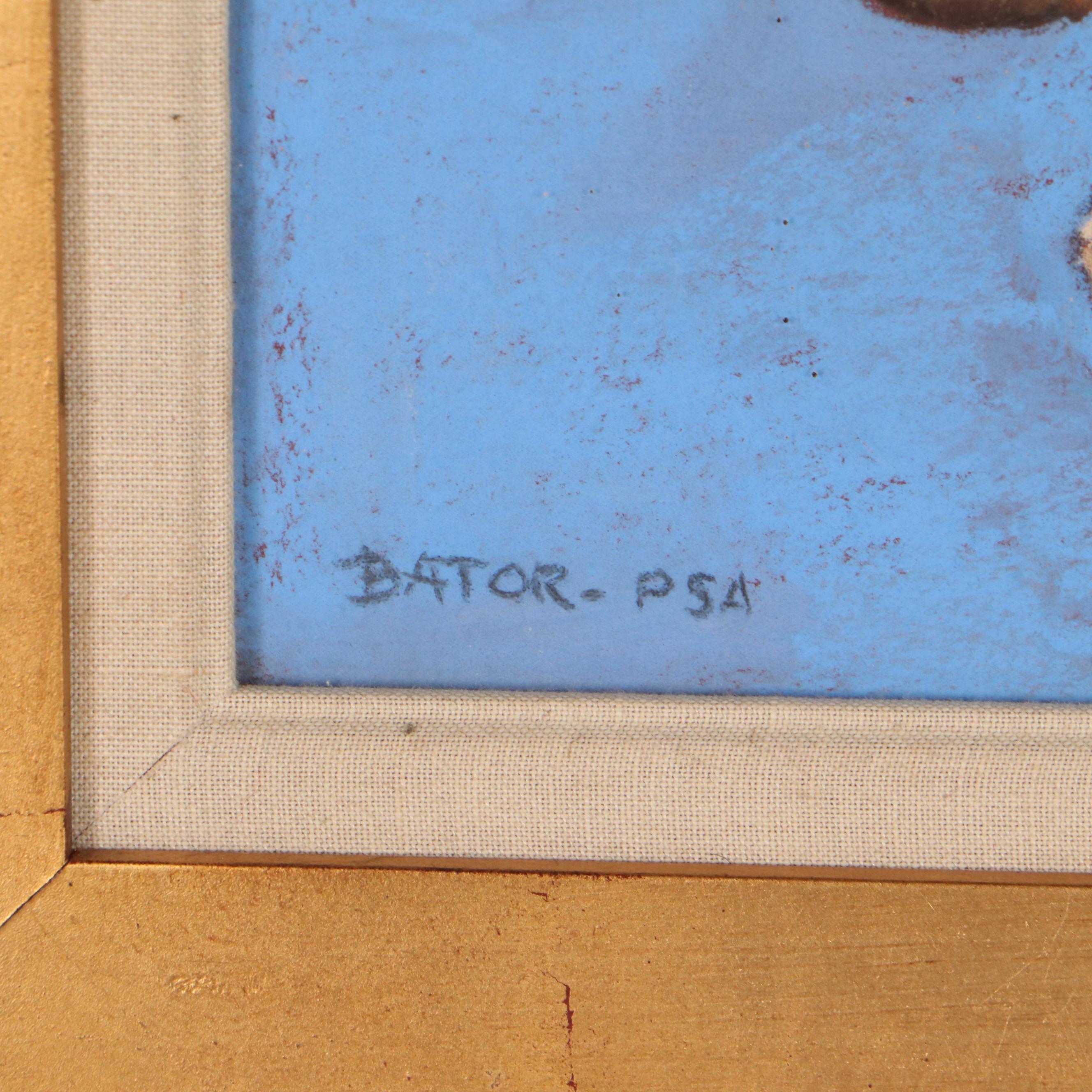 Martha Bator Still Life Pastel Drawing "Treasure Chest"