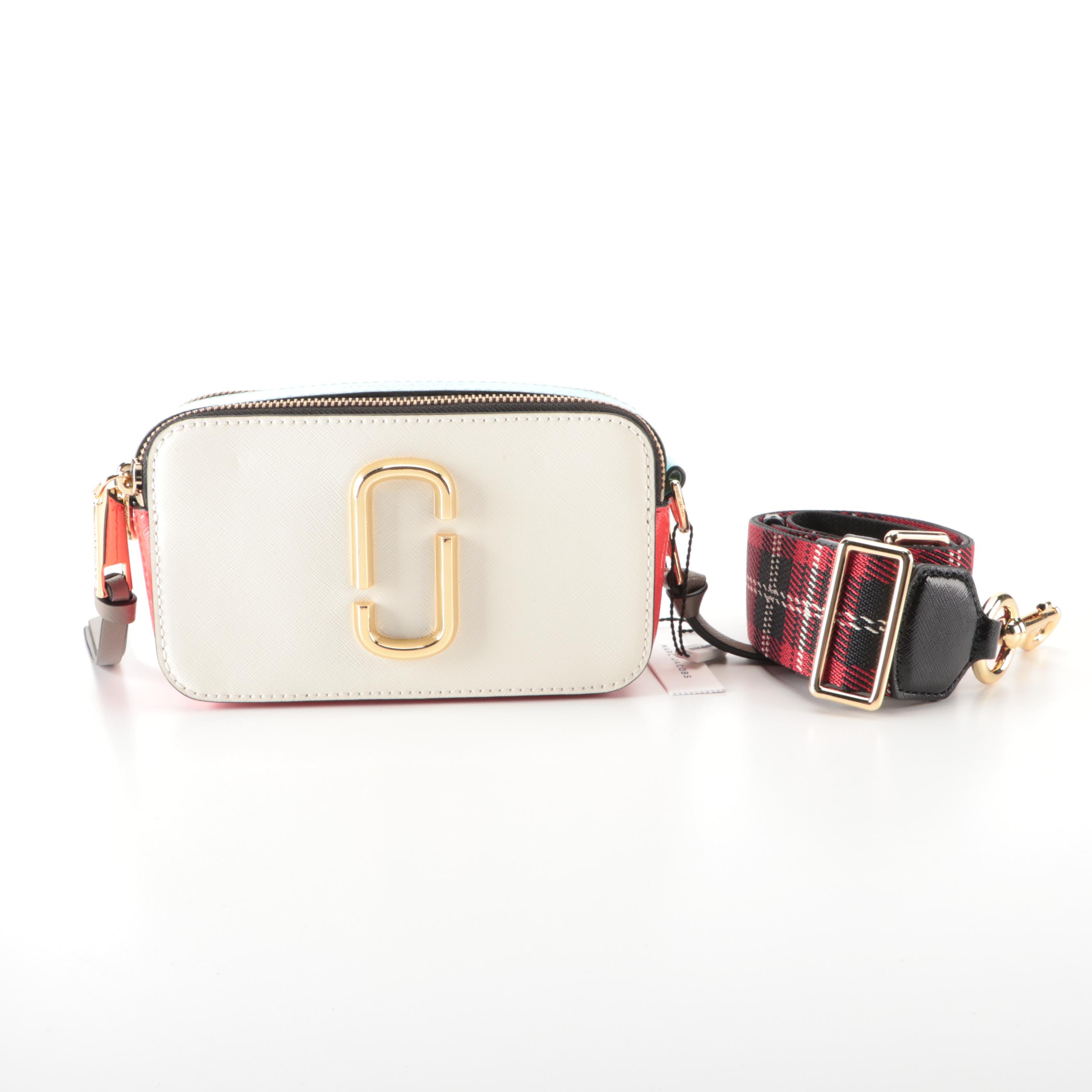 Marc Jacobs The Colorblock Snapshot Bag in  Saffiano Leather