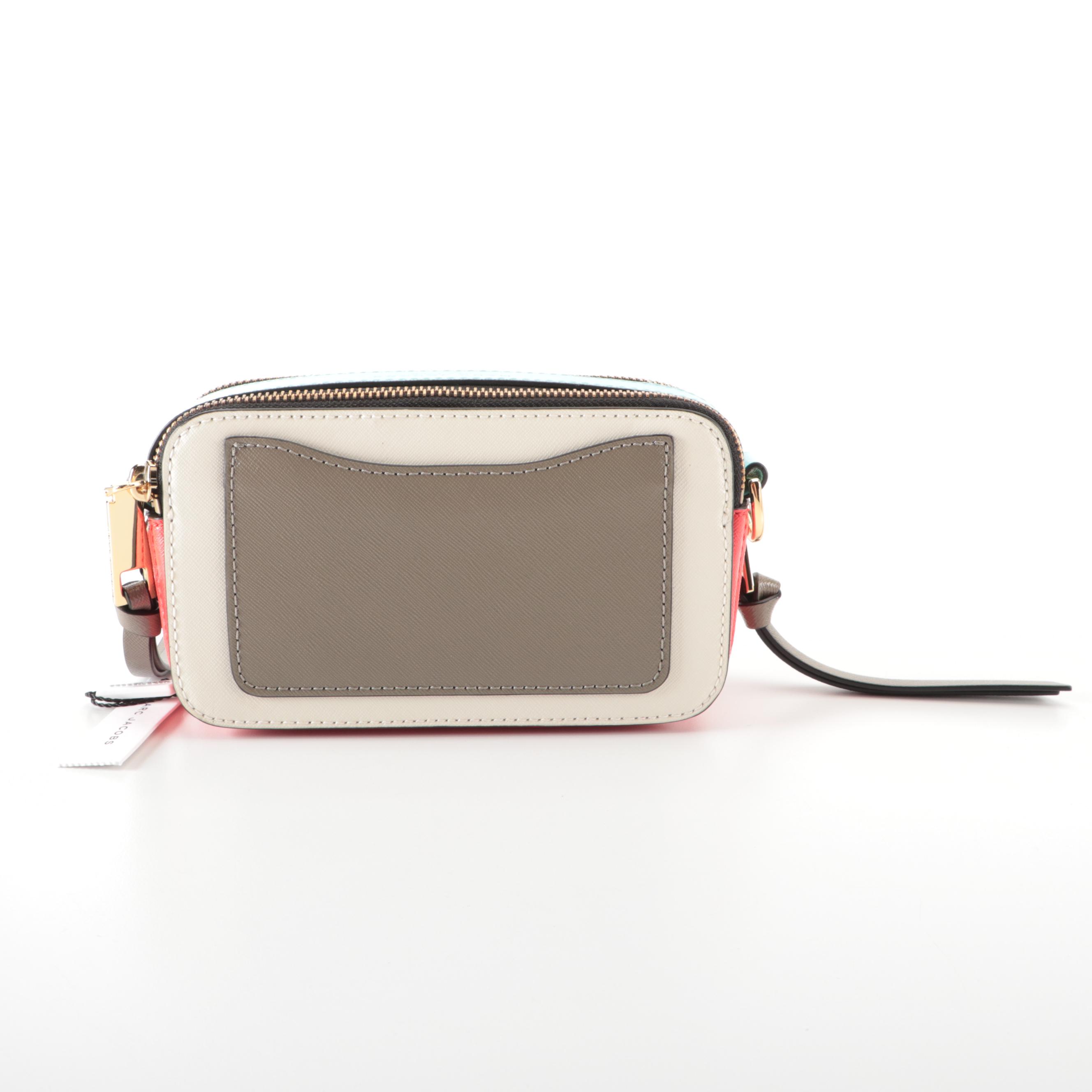 Marc Jacobs The Colorblock Snapshot Bag in  Saffiano Leather