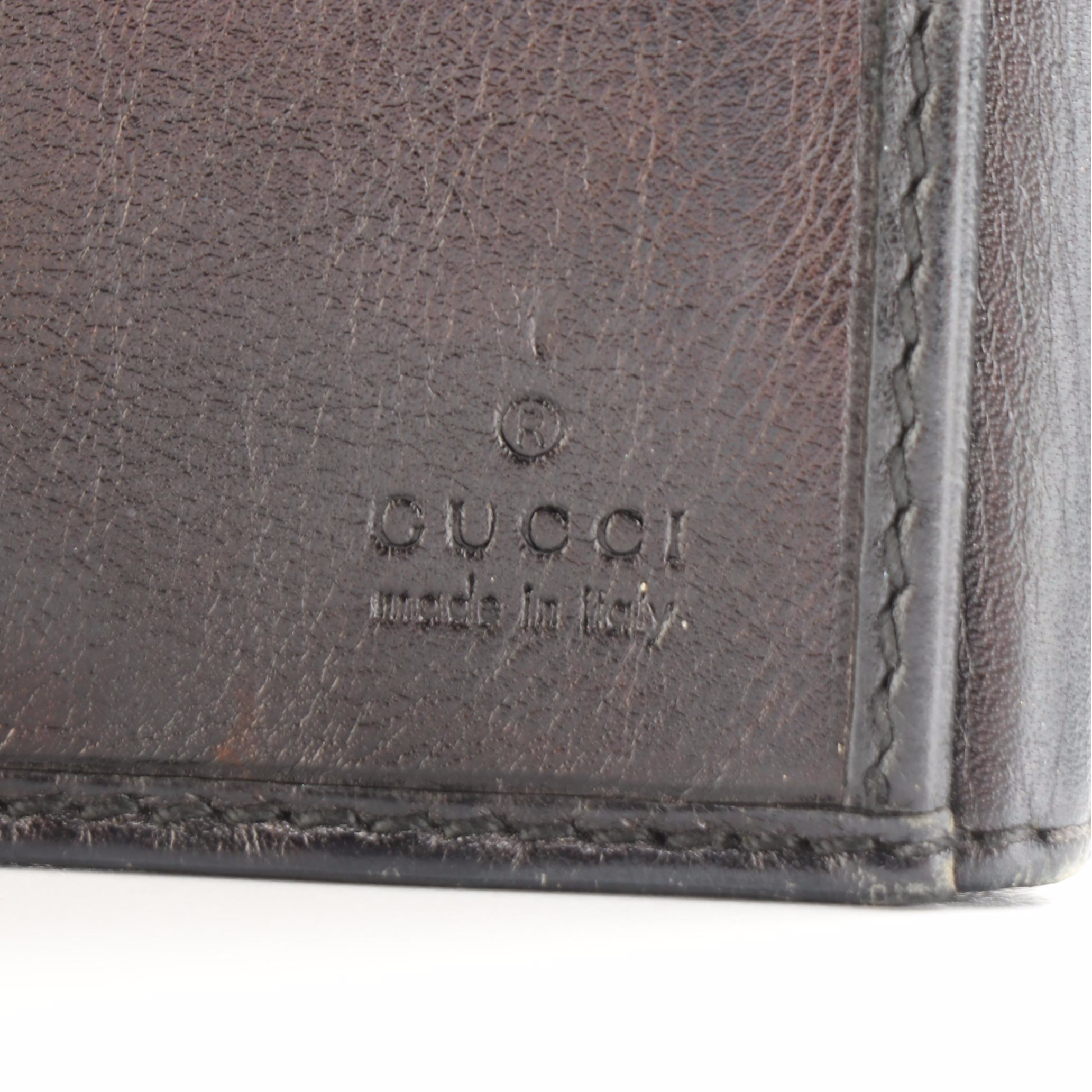 Gucci Interlocking GG Continental Wallet in Black Leather