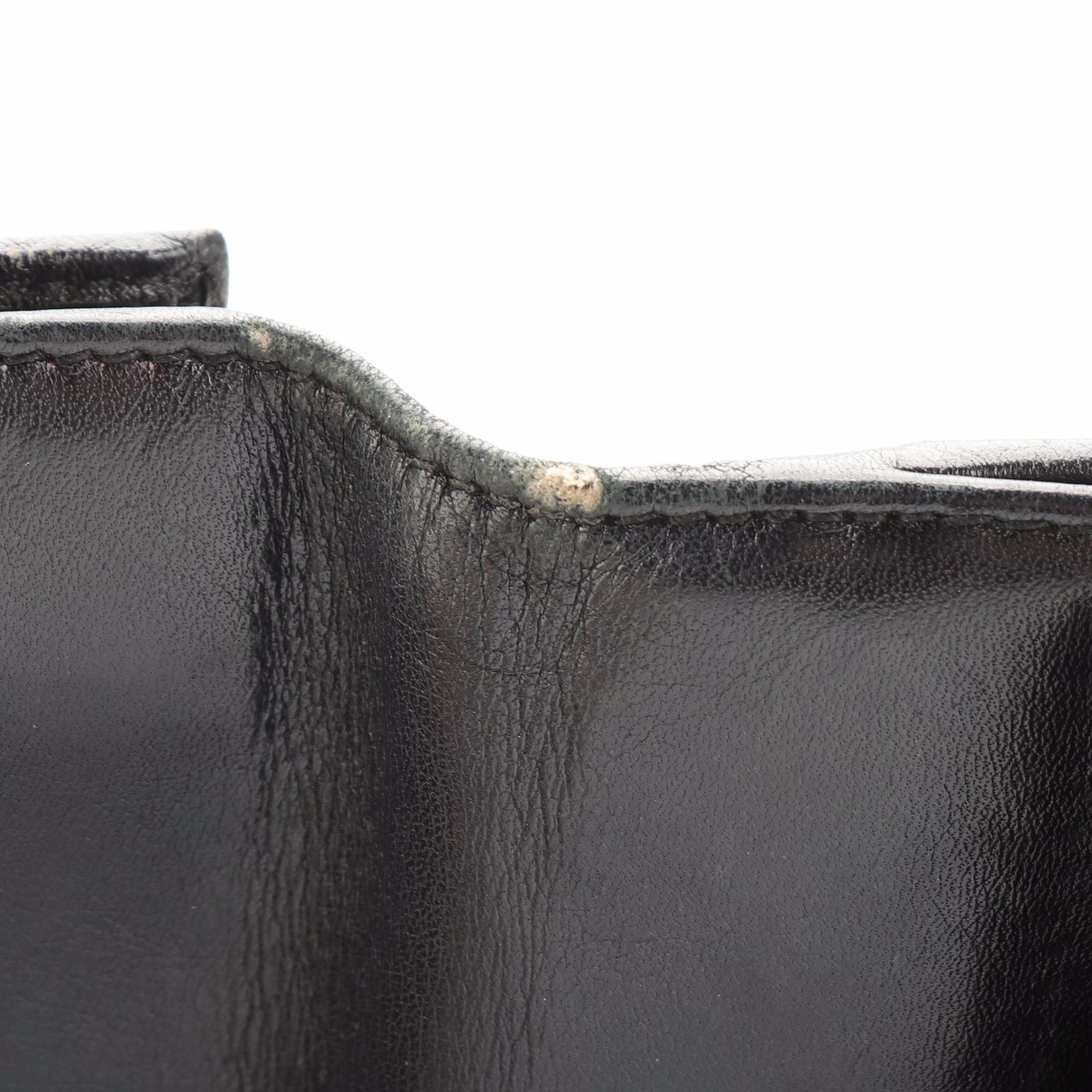 Gucci Interlocking GG Continental Wallet in Black Leather