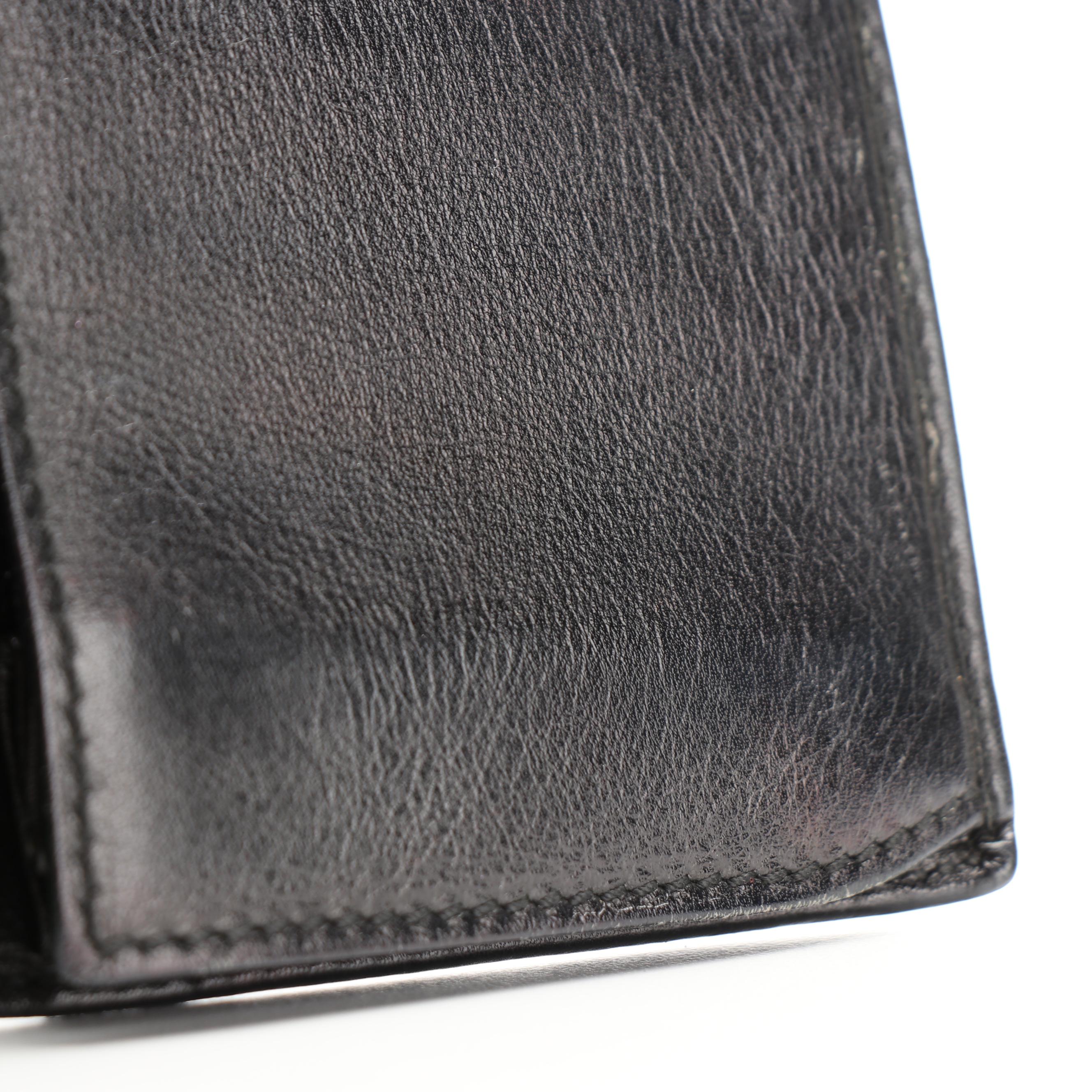 Gucci Interlocking GG Continental Wallet in Black Leather