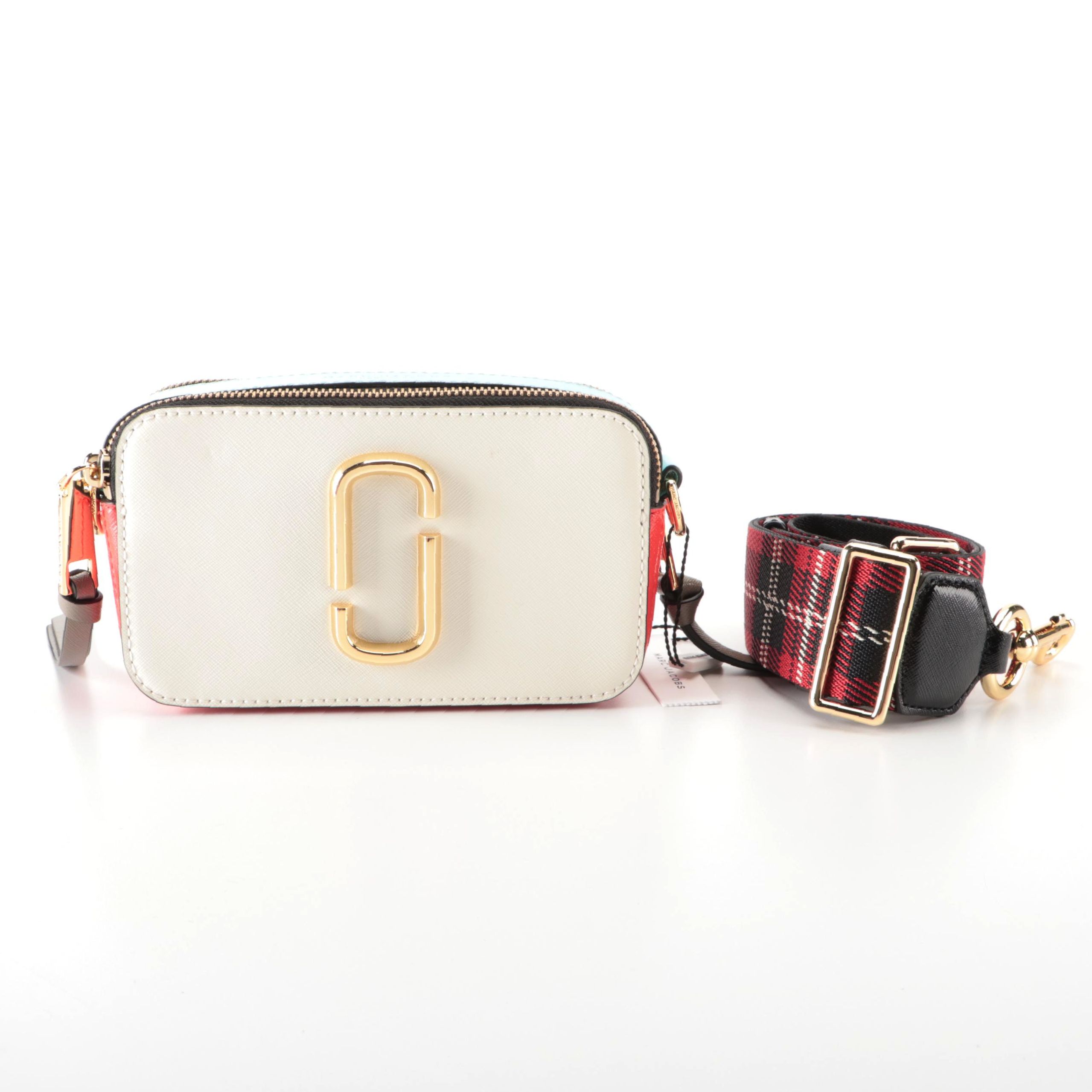 Marc Jacobs The Colorblock Snapshot Bag in  Saffiano Leather