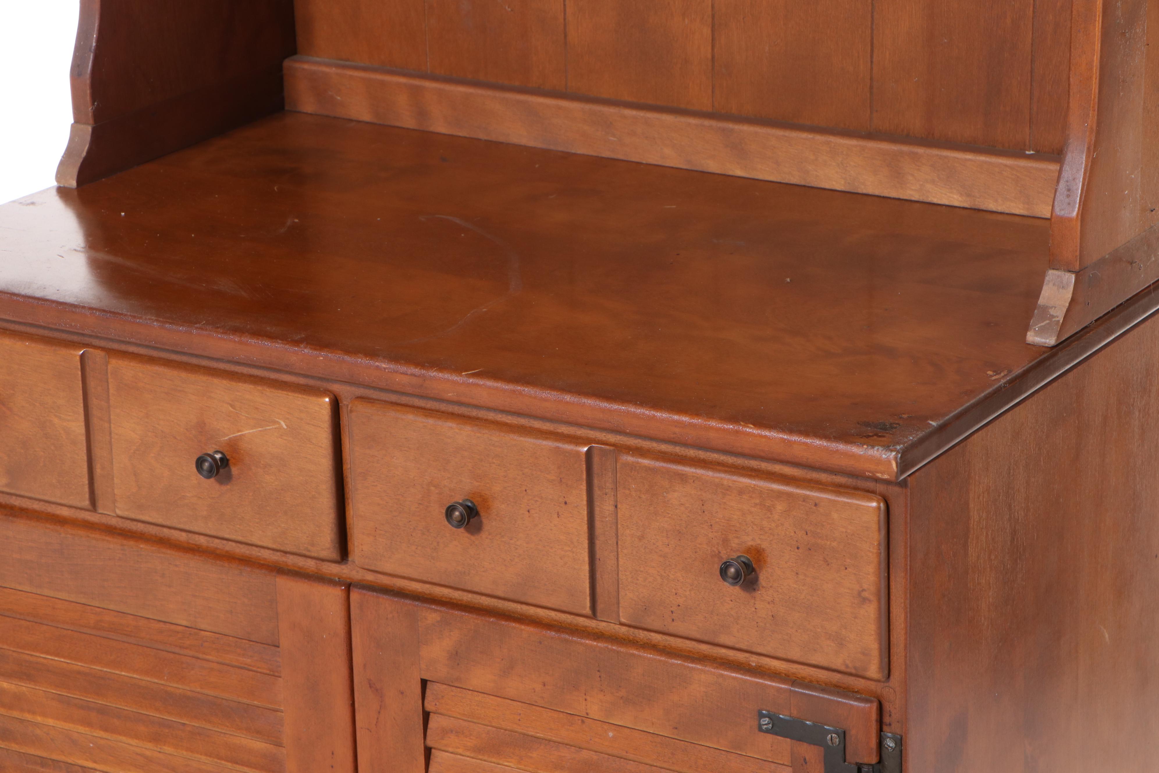 Ethan Allen Colonial Style Maple Cabinet