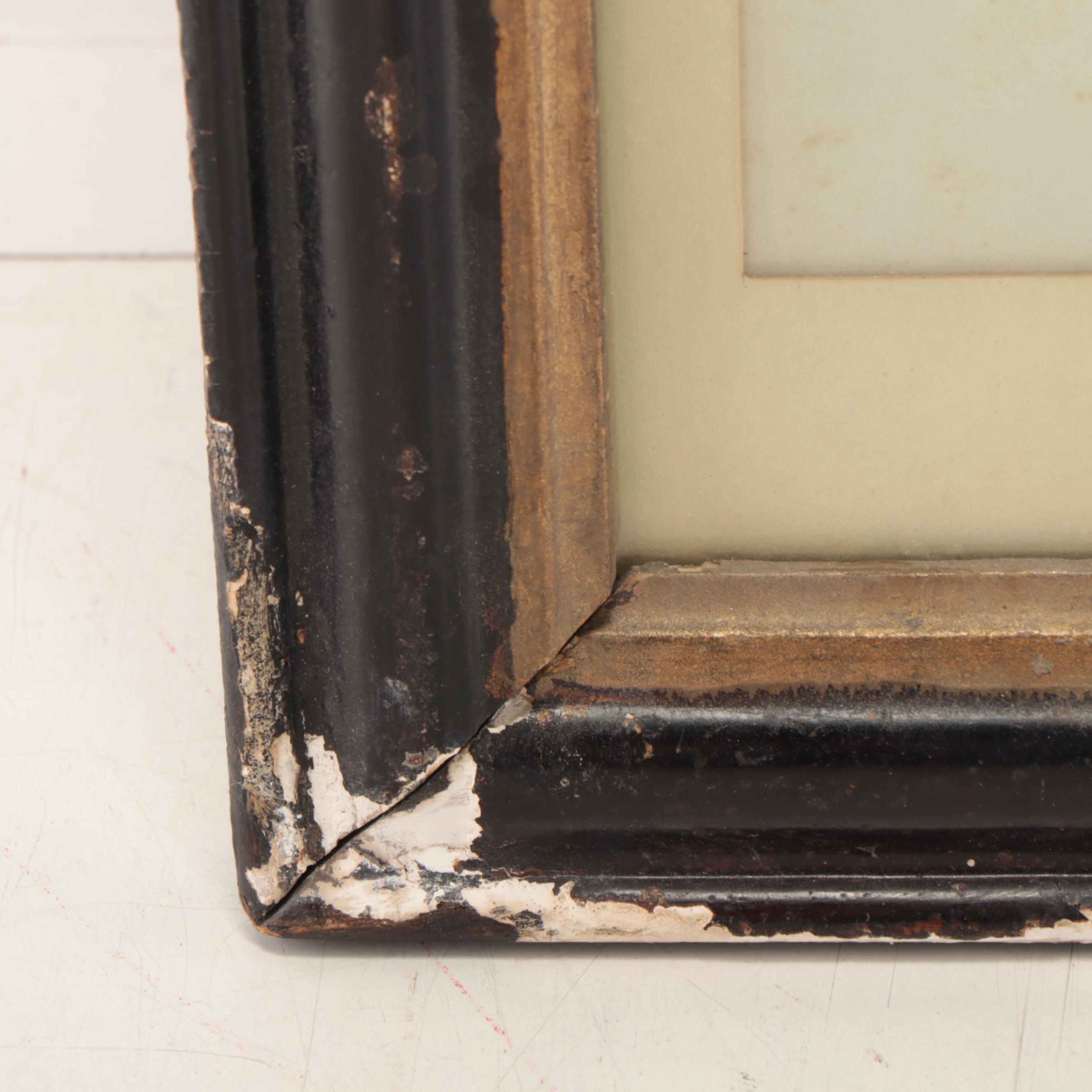 Currier & Ives Hand-Colored Lithograph "Maria," Early 20th Century