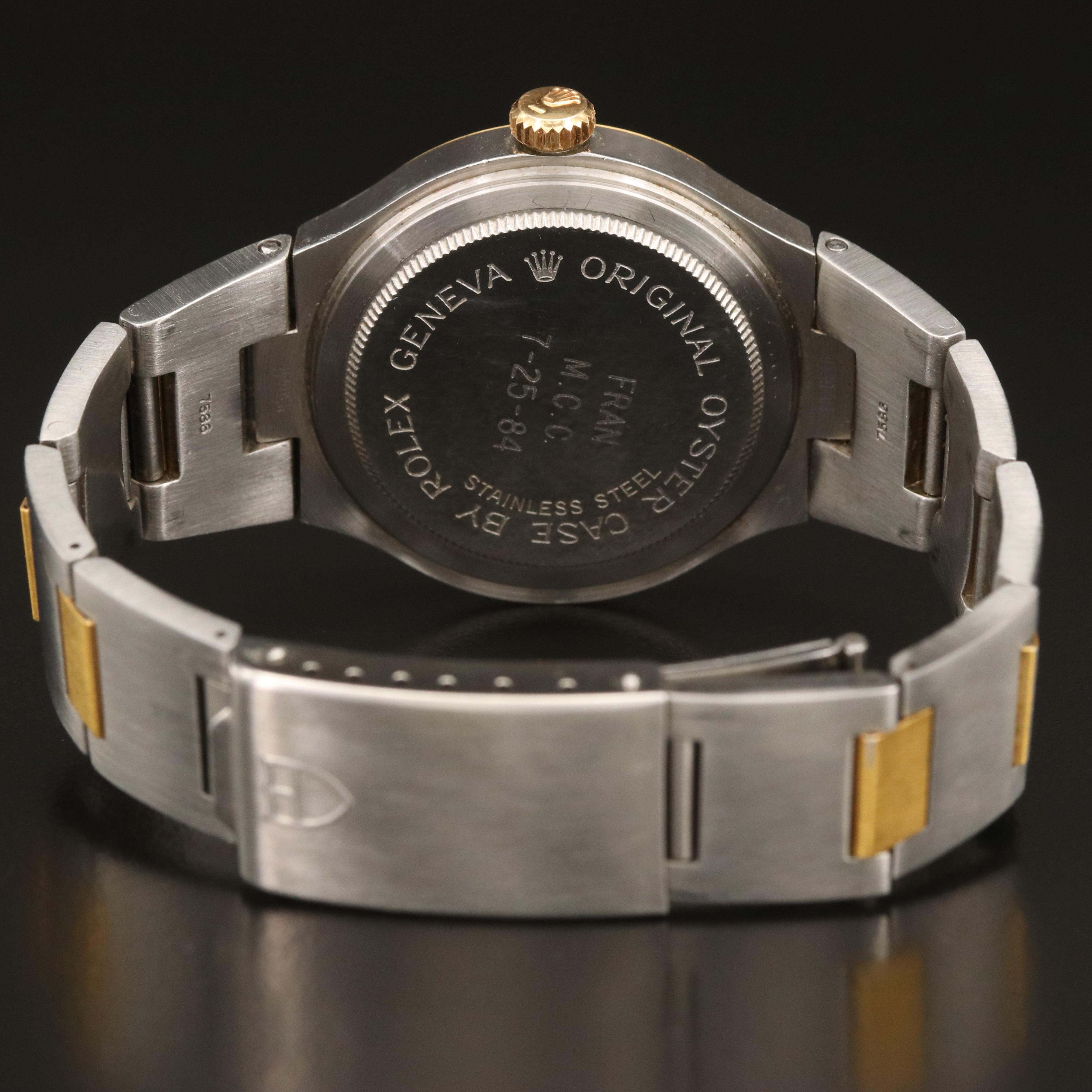 18K and Stainless Steel Tudor Prince-Quartz Oysterdate Watch