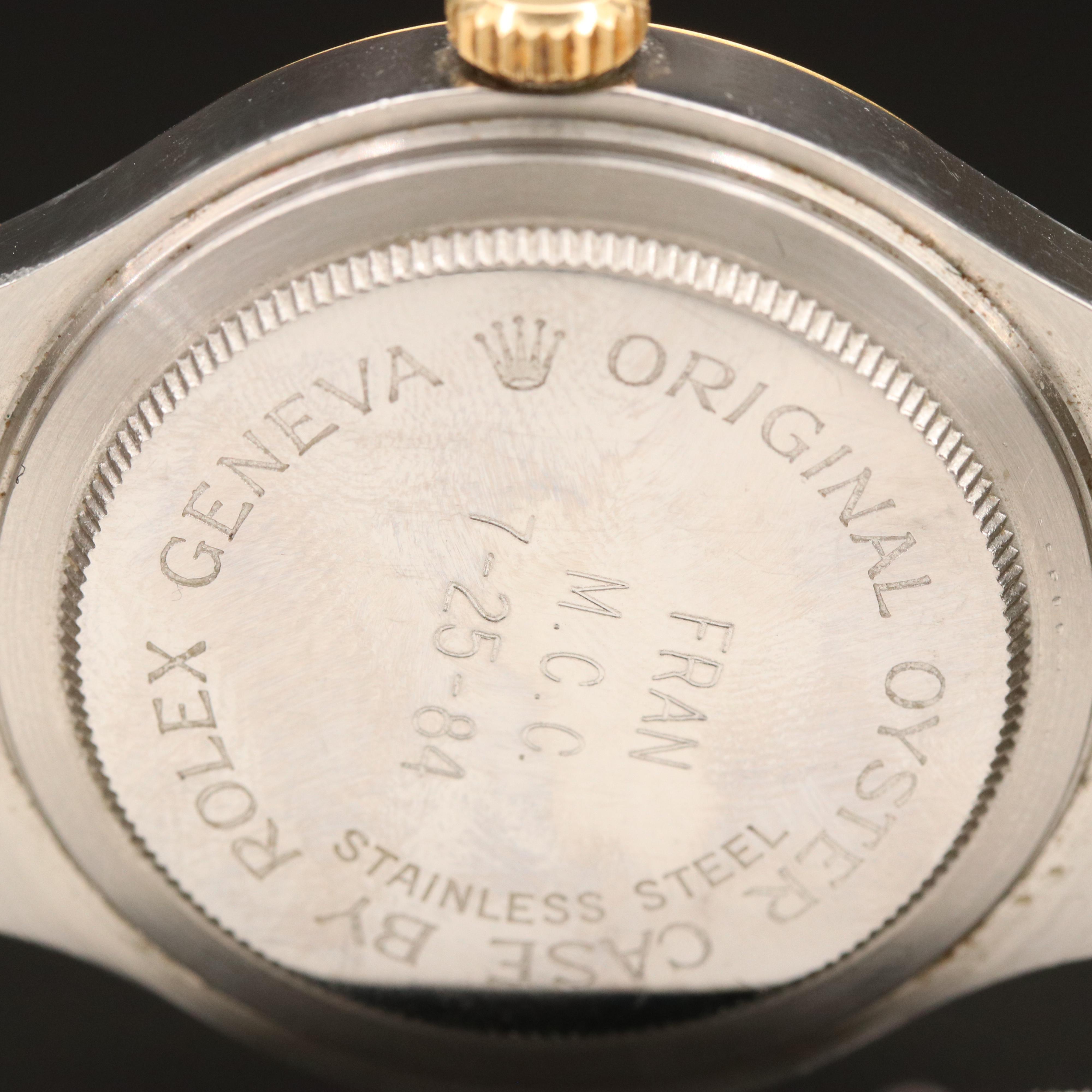 18K and Stainless Steel Tudor Prince-Quartz Oysterdate Watch