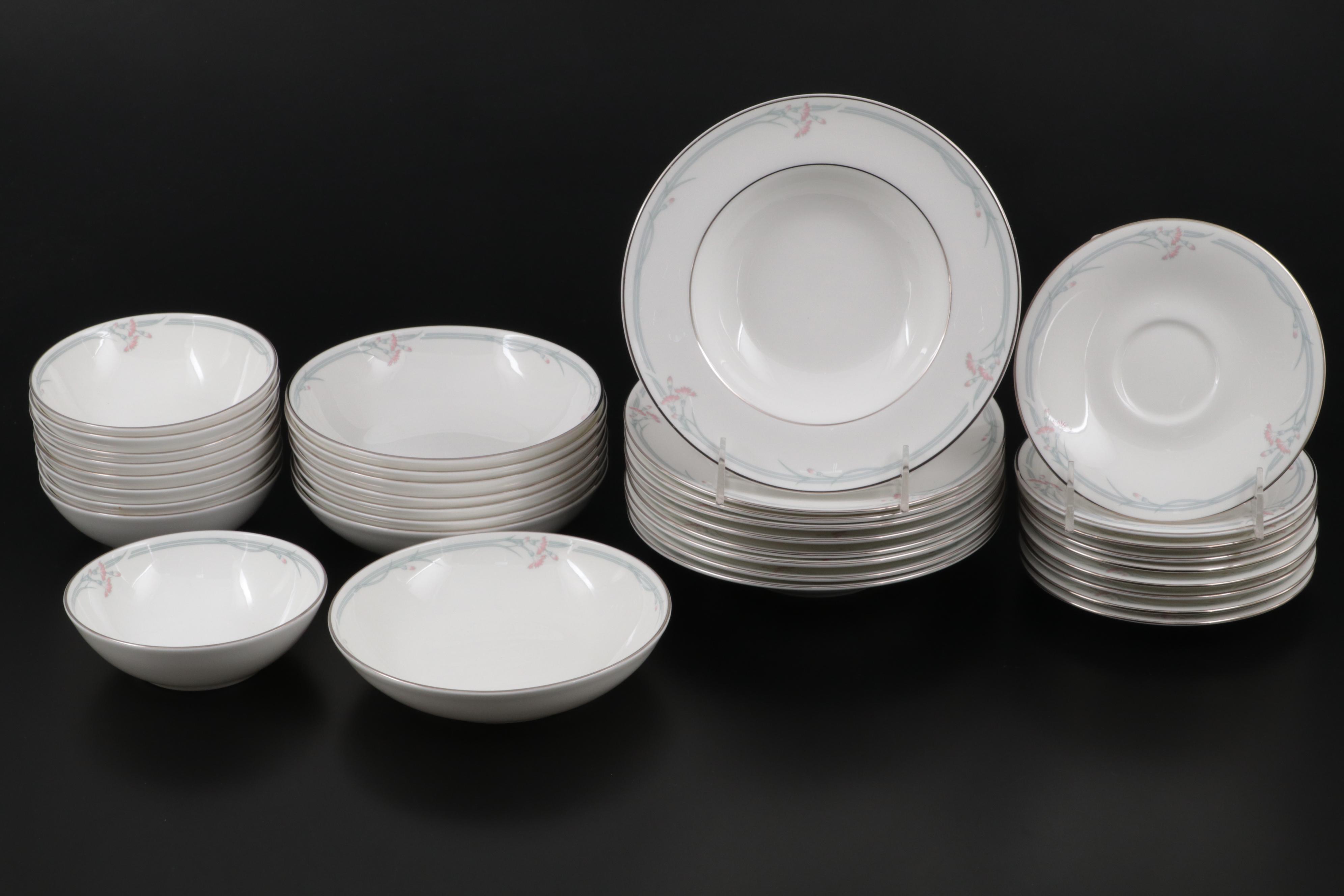 Royal Doulton "Carnation" Bone China Dinnerware, 1983–1998