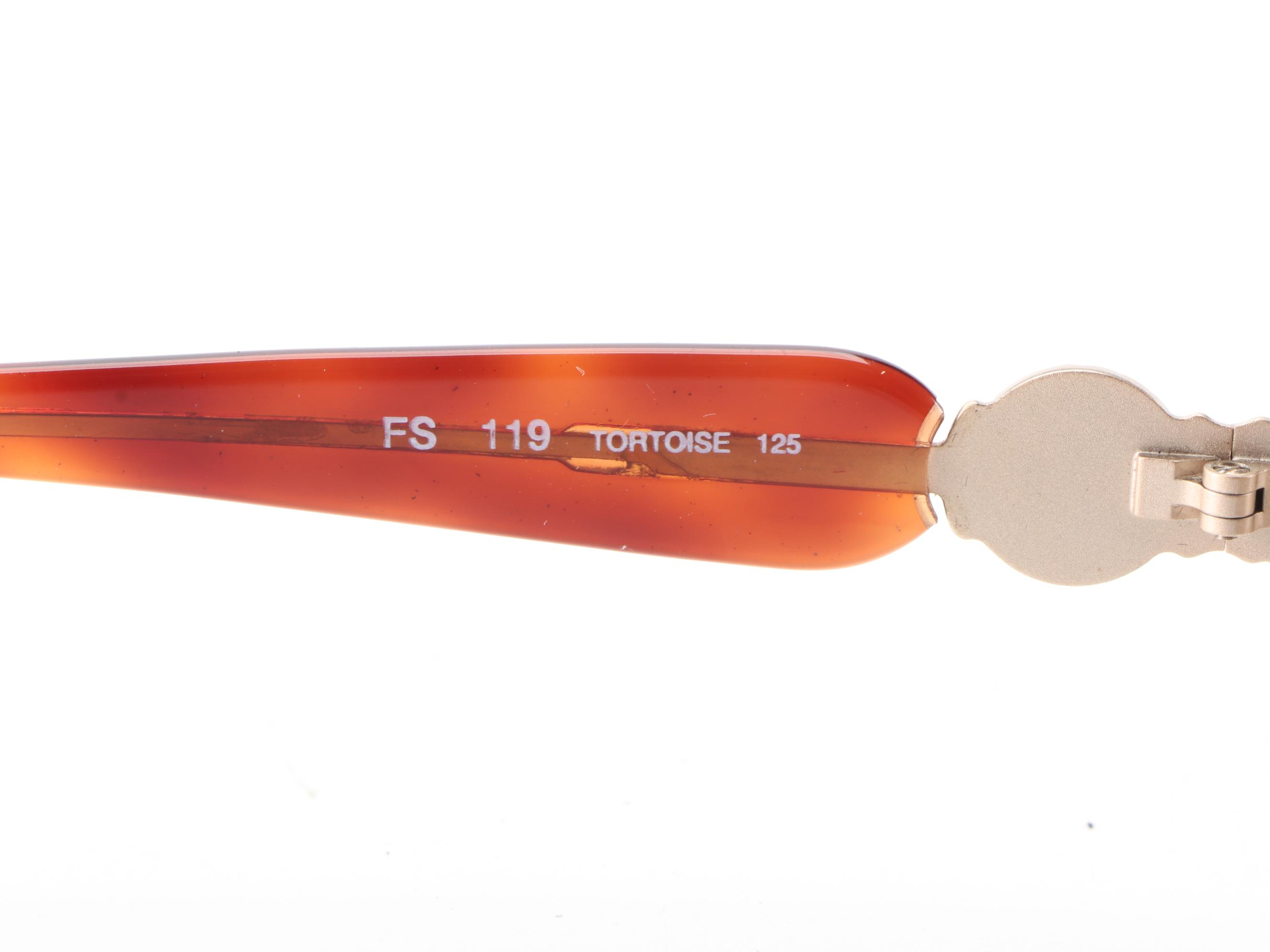 Fendi FS119 Oval Sunglasses in Tortoise with Case