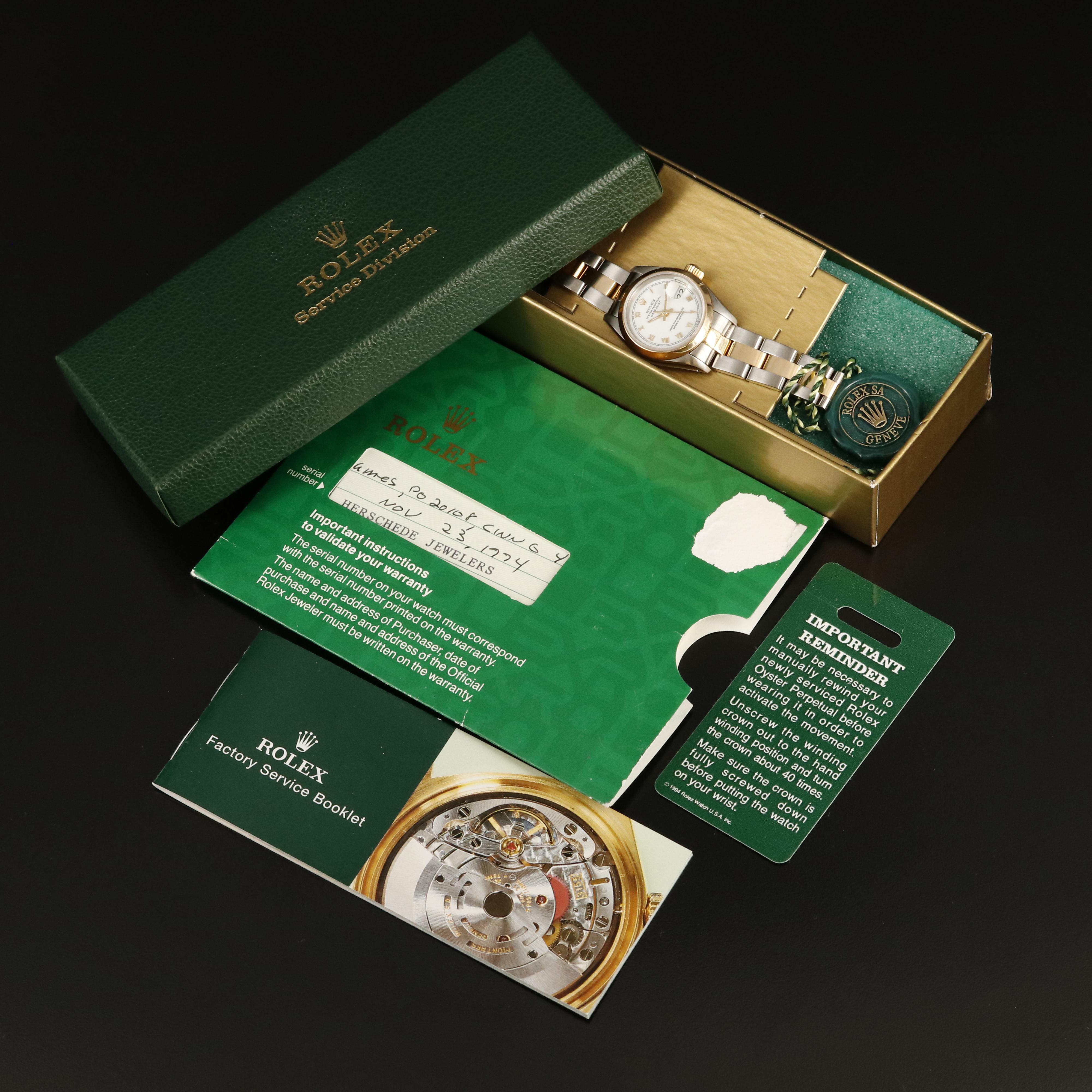 1994 Rolex Oyster Perpetual Datejust Watch