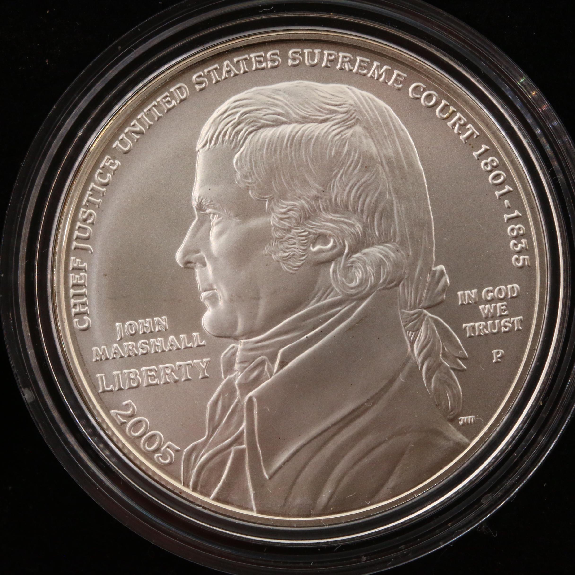 2005 Chief Justice John Marshall Commemorative Silver Dollar