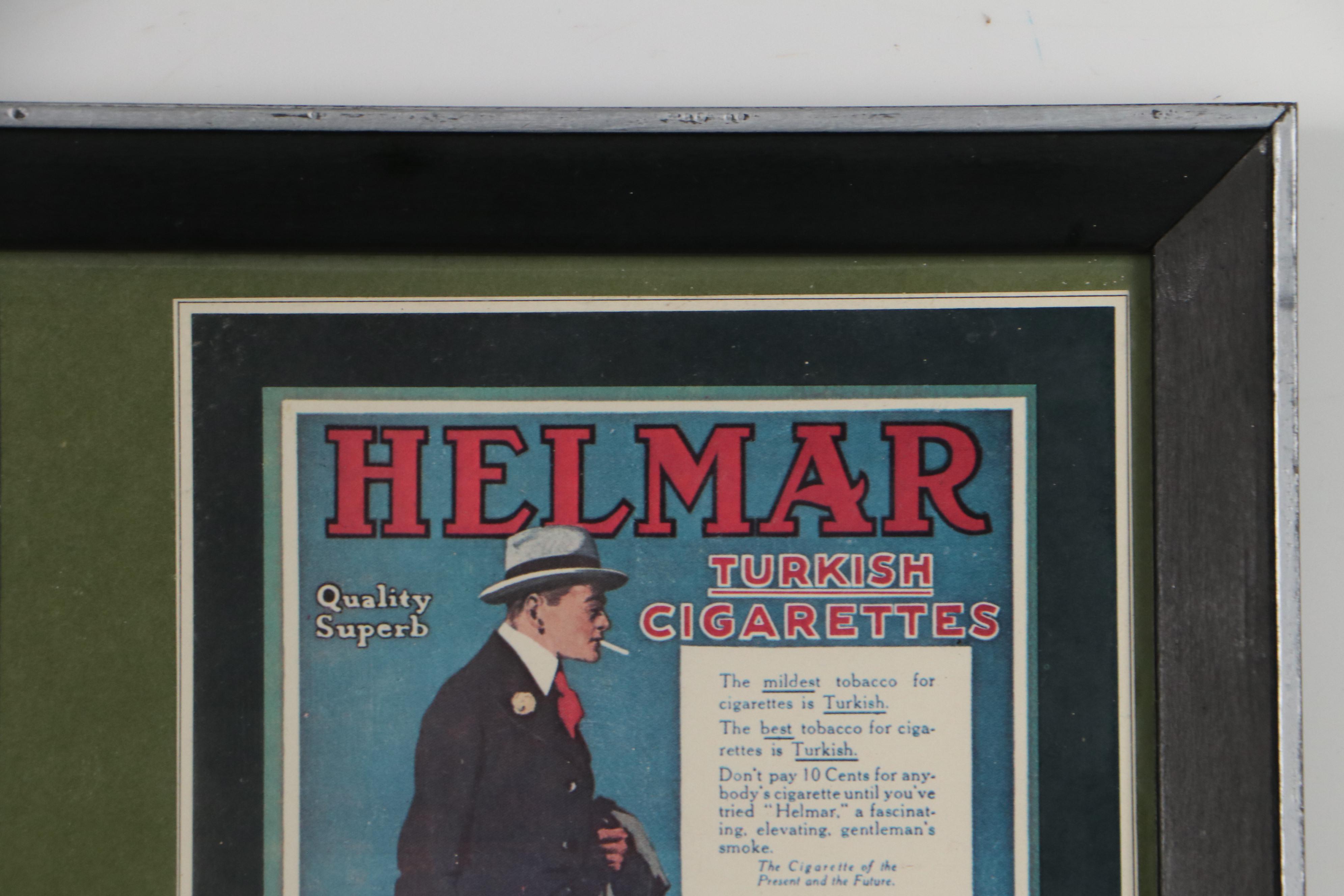 Offset Lithograph Collage of Cigarette Memorabilia