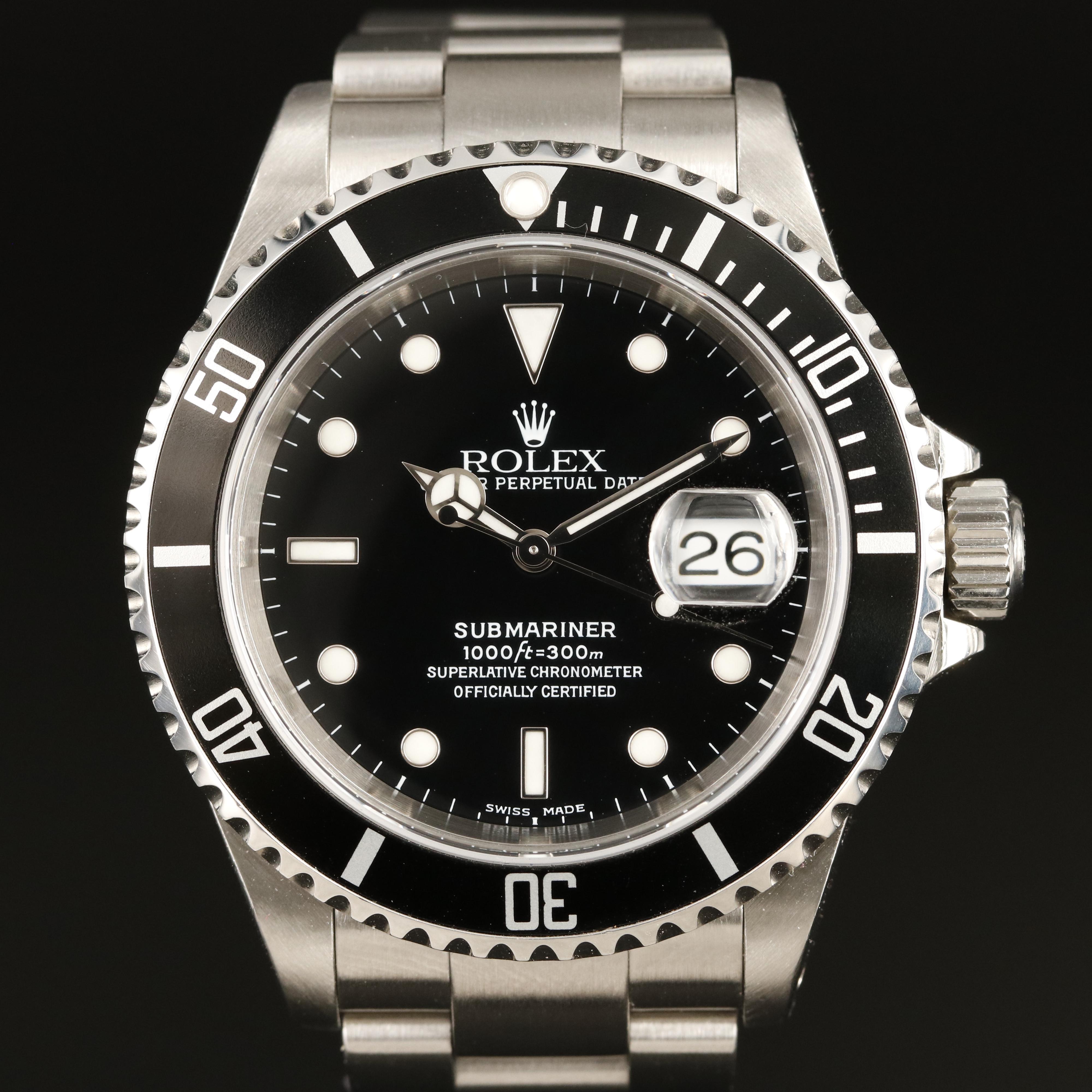2001 Rolex Submariner Date Watch